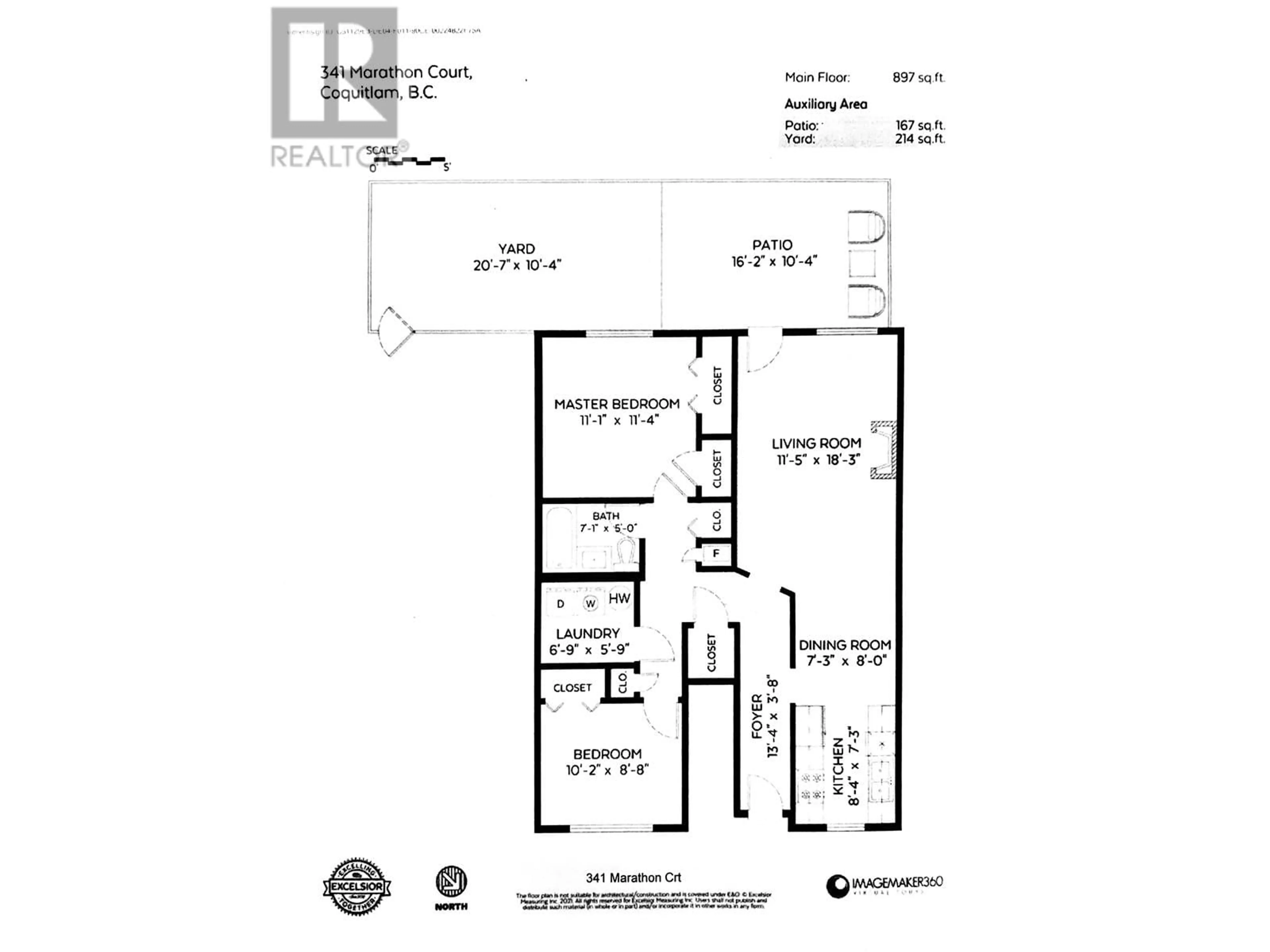 Floor plan for 341 MARATHON COURT, Coquitlam British Columbia V3K4Z4