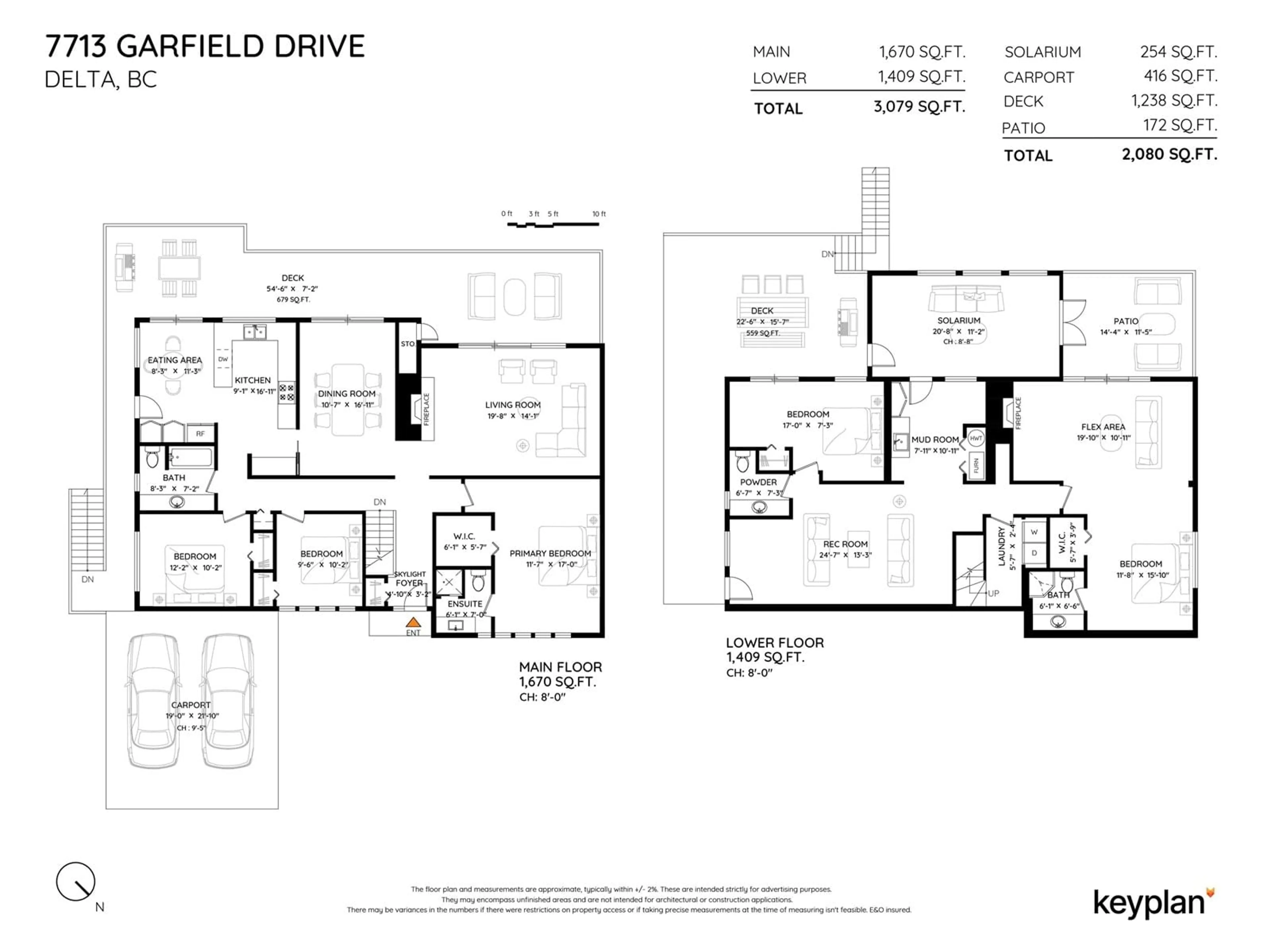 Floor plan for 7713 GARFIELD, Delta British Columbia V4C4E6