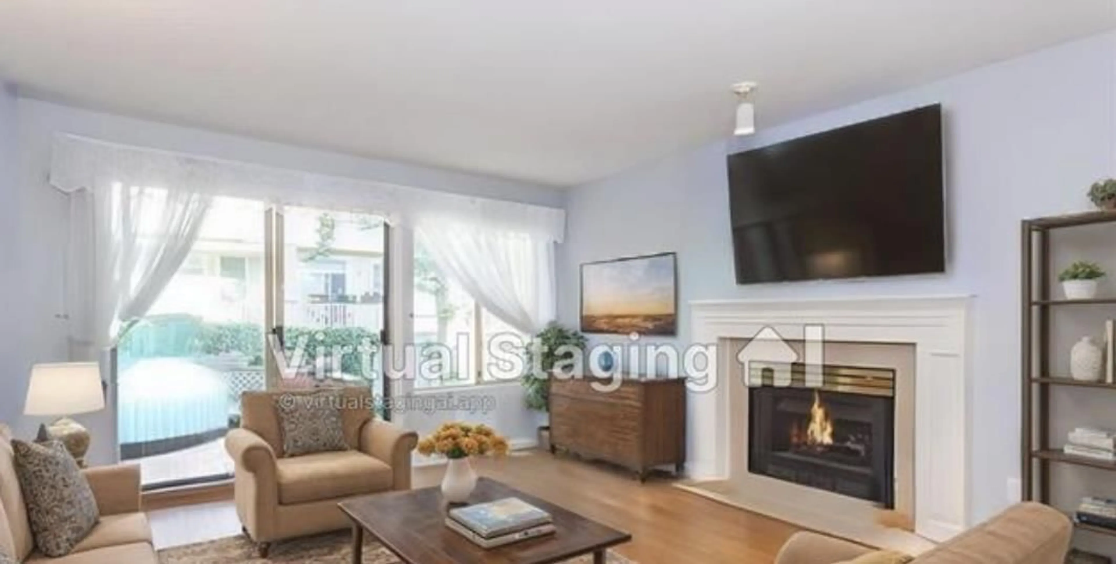 Living room with furniture, wood/laminate floor for 6 - 15840 84, Surrey British Columbia V4N0W4