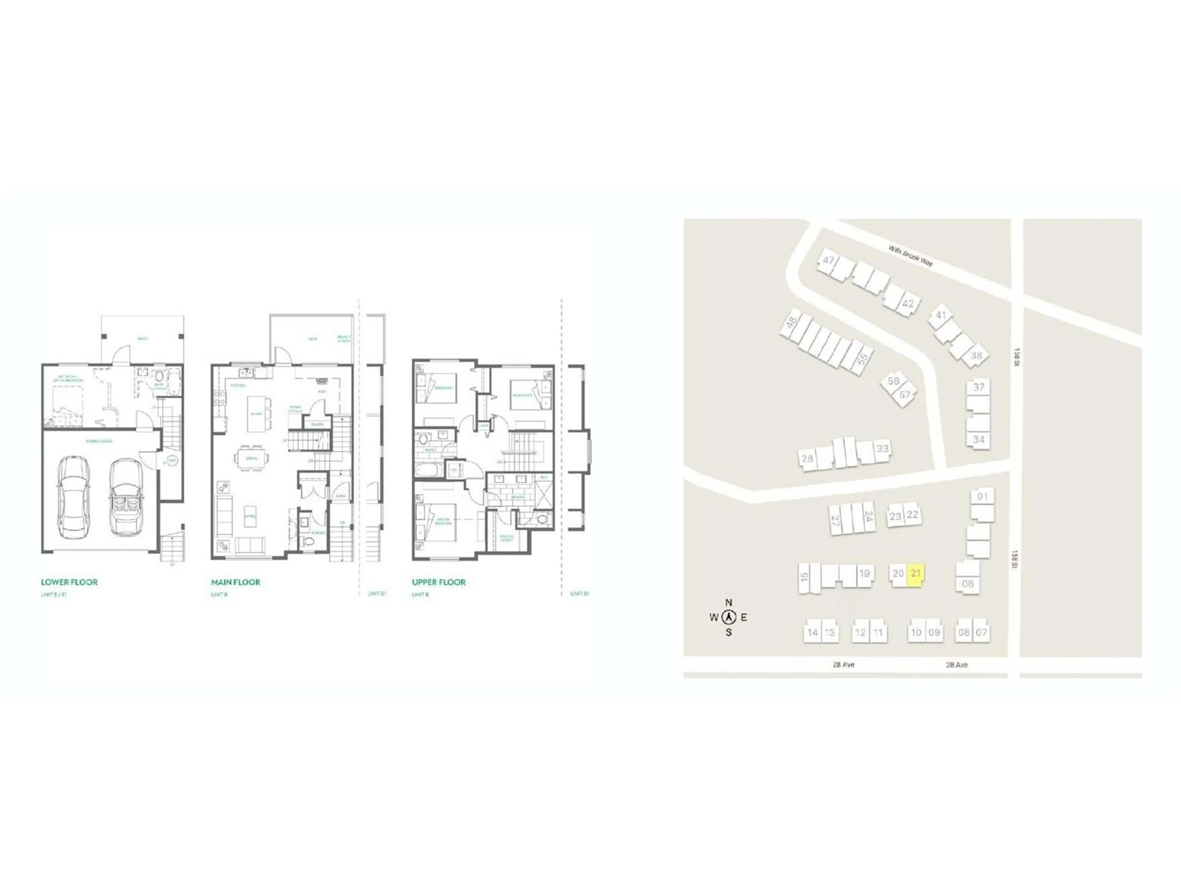 Floor plan for 21 - 2855 158, Surrey British Columbia V3Z0P5