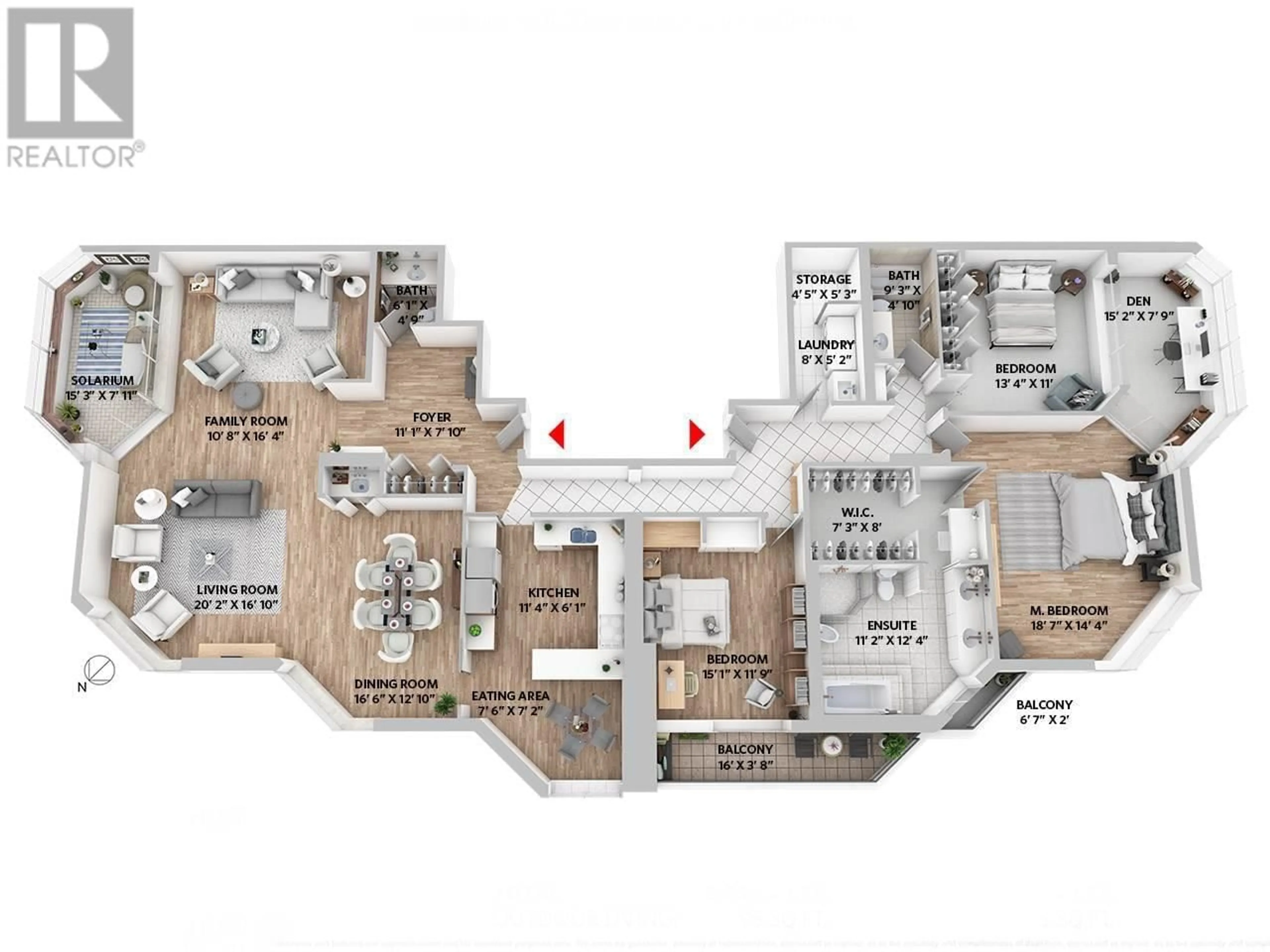 Floor plan for 1201 - 738 BROUGHTON STREET, Vancouver British Columbia V6G3A7