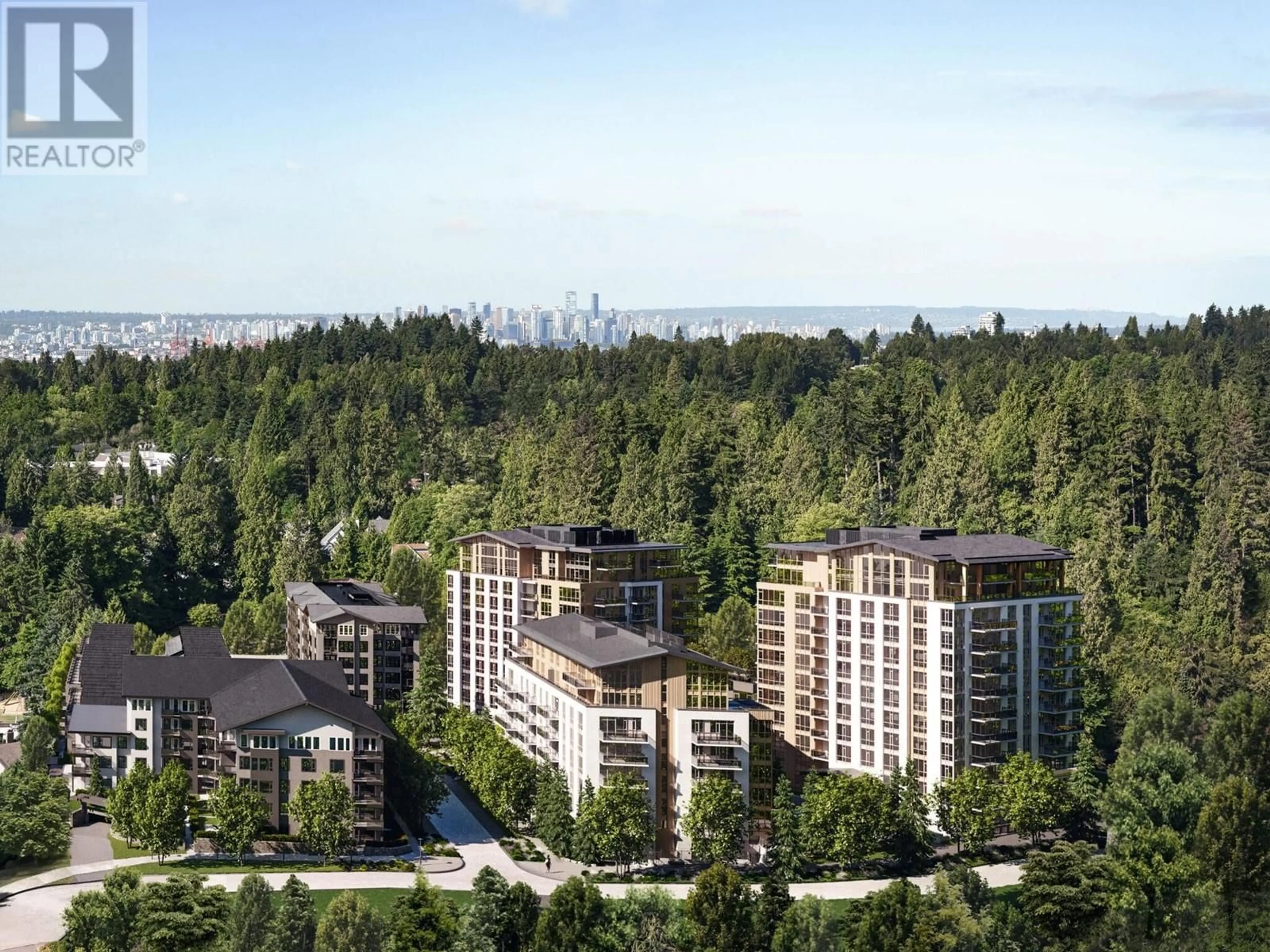 A pic from outside/outdoor area/front of a property/back of a property/a pic from drone, forest/trees view for 607 - 2385 EMERY COURT, North Vancouver British Columbia V7J0E8