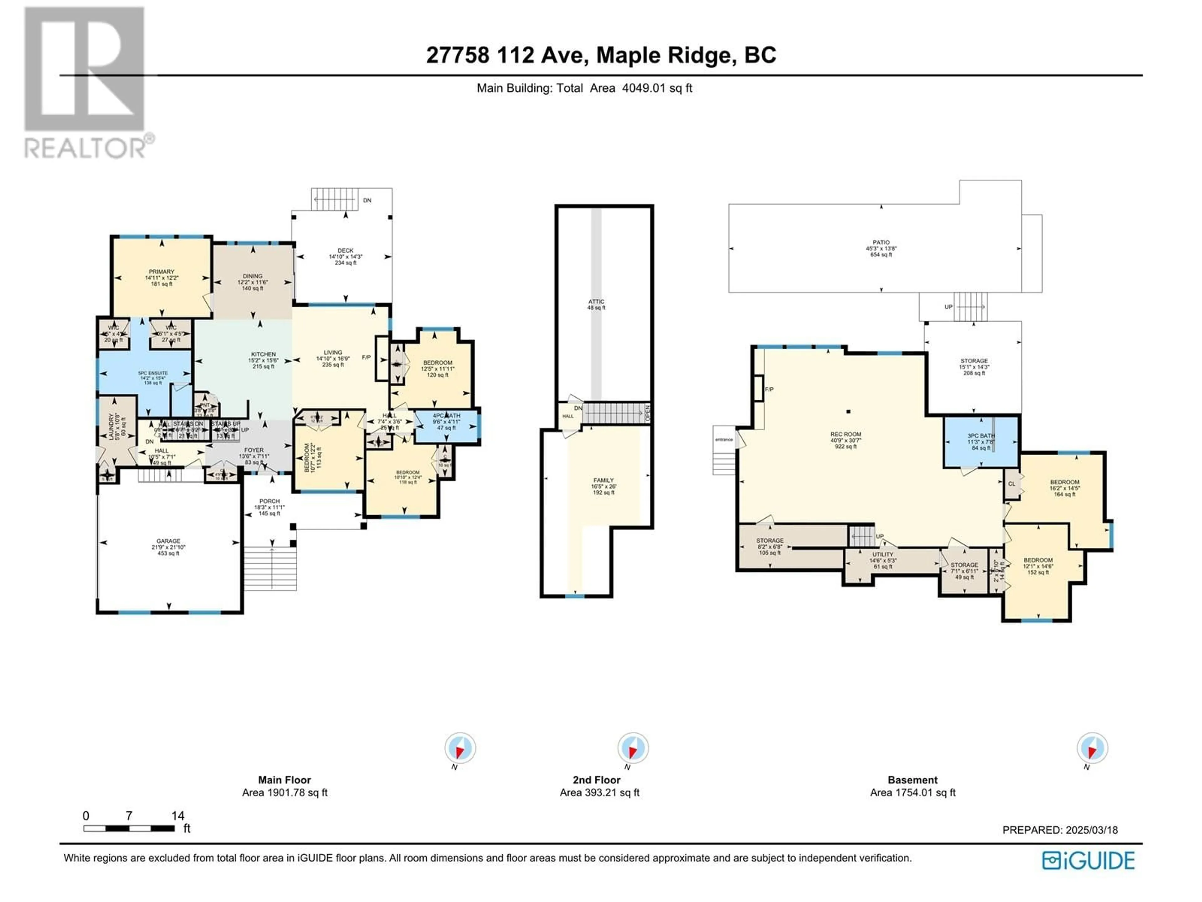 Floor plan for 27758 112 AVENUE, Maple Ridge British Columbia V2W1M9