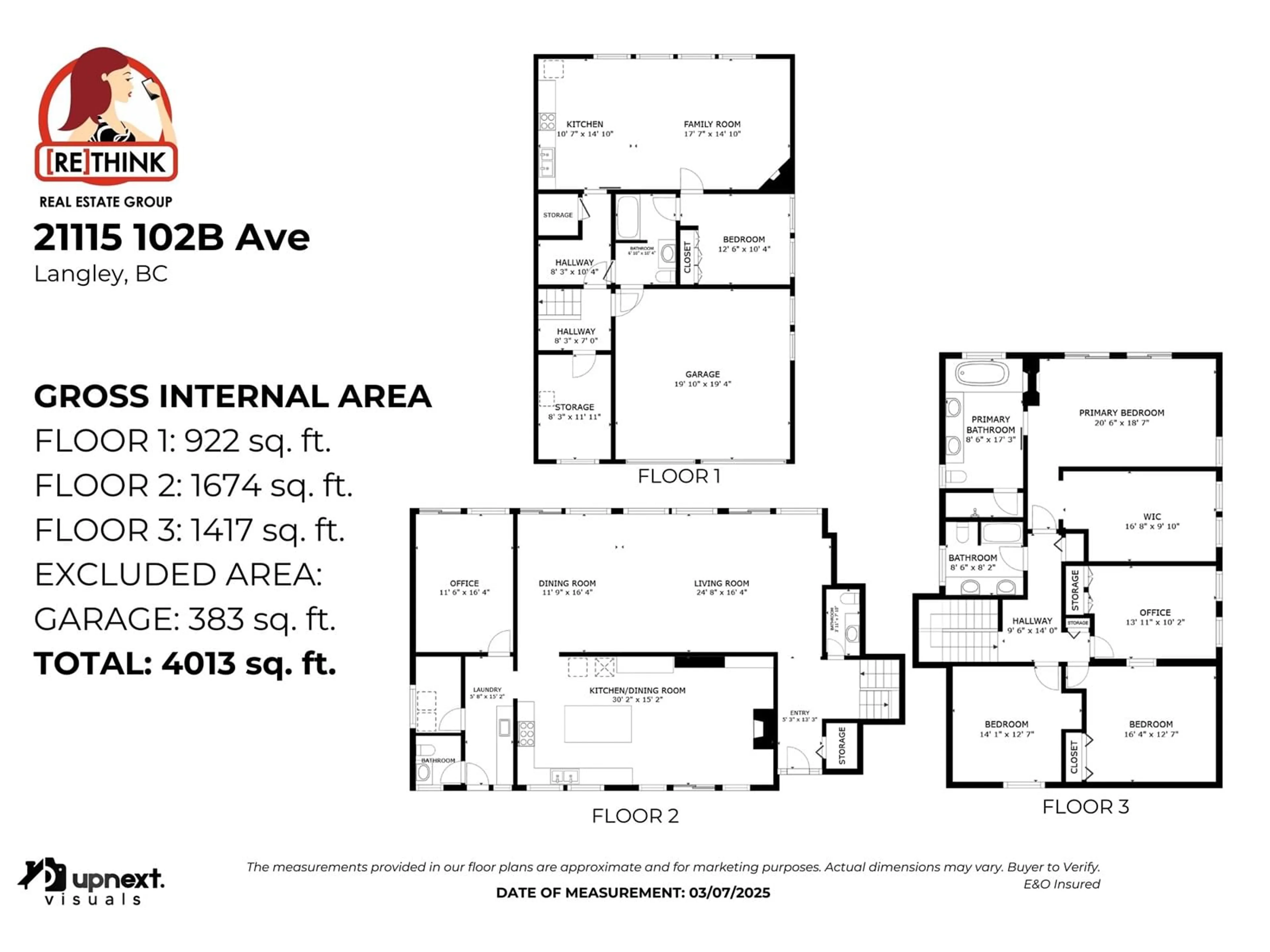 Floor plan for 21115 102B, Langley British Columbia V1M3J5