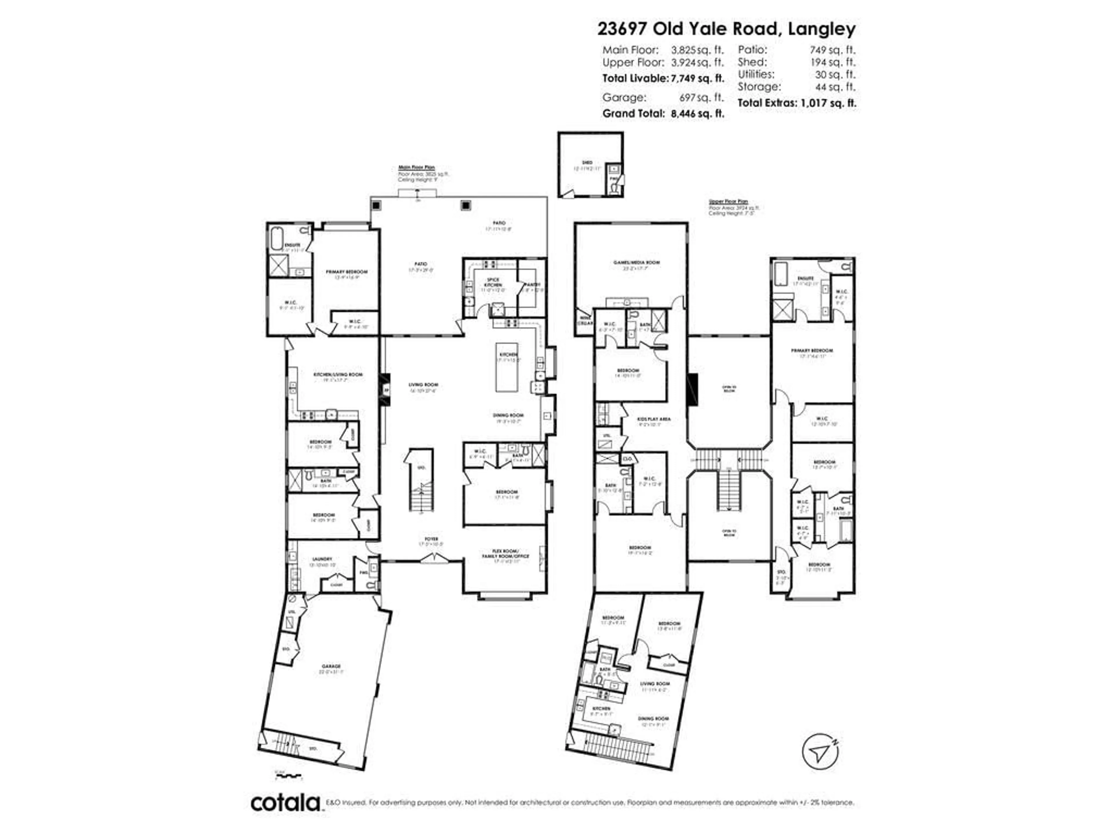 Floor plan for 23697 OLD YALE, Langley British Columbia V2Z2K4