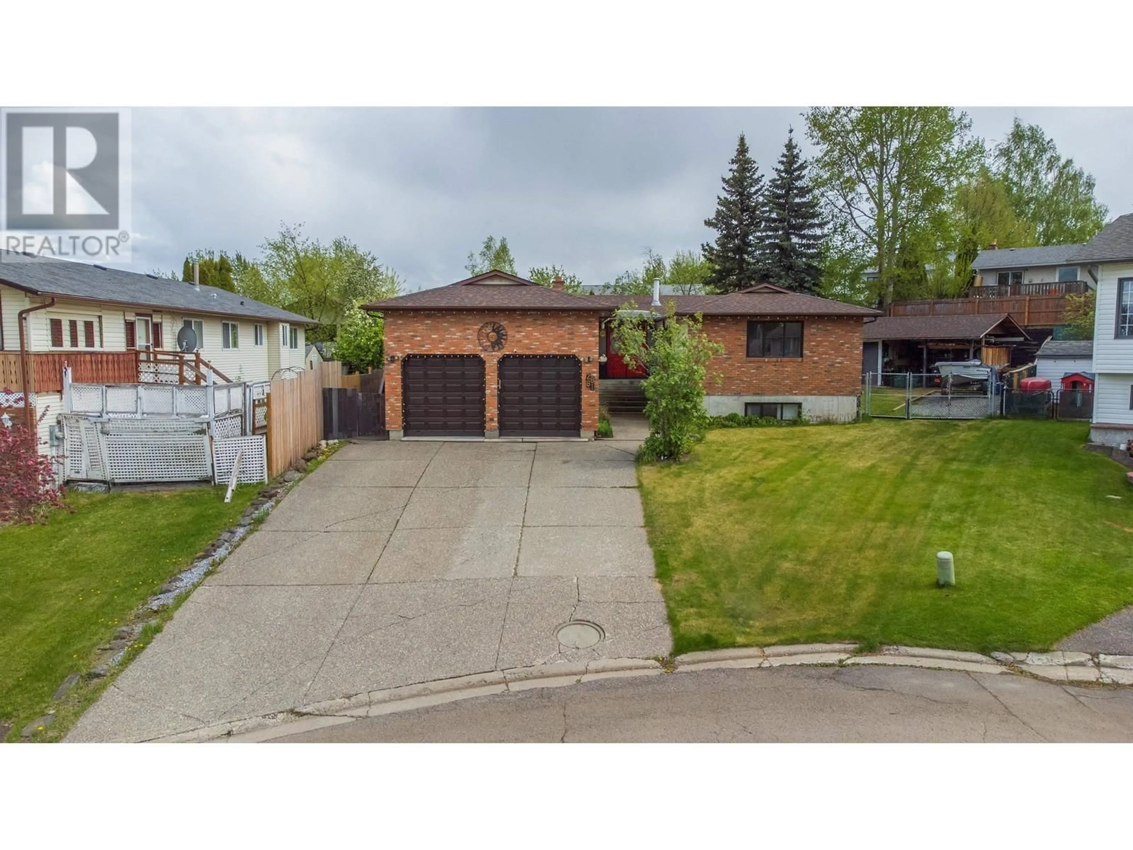 A pic from outside/outdoor area/front of a property/back of a property/a pic from drone, street for 2881 CALHOUN PLACE, Prince George British Columbia V2N5J5