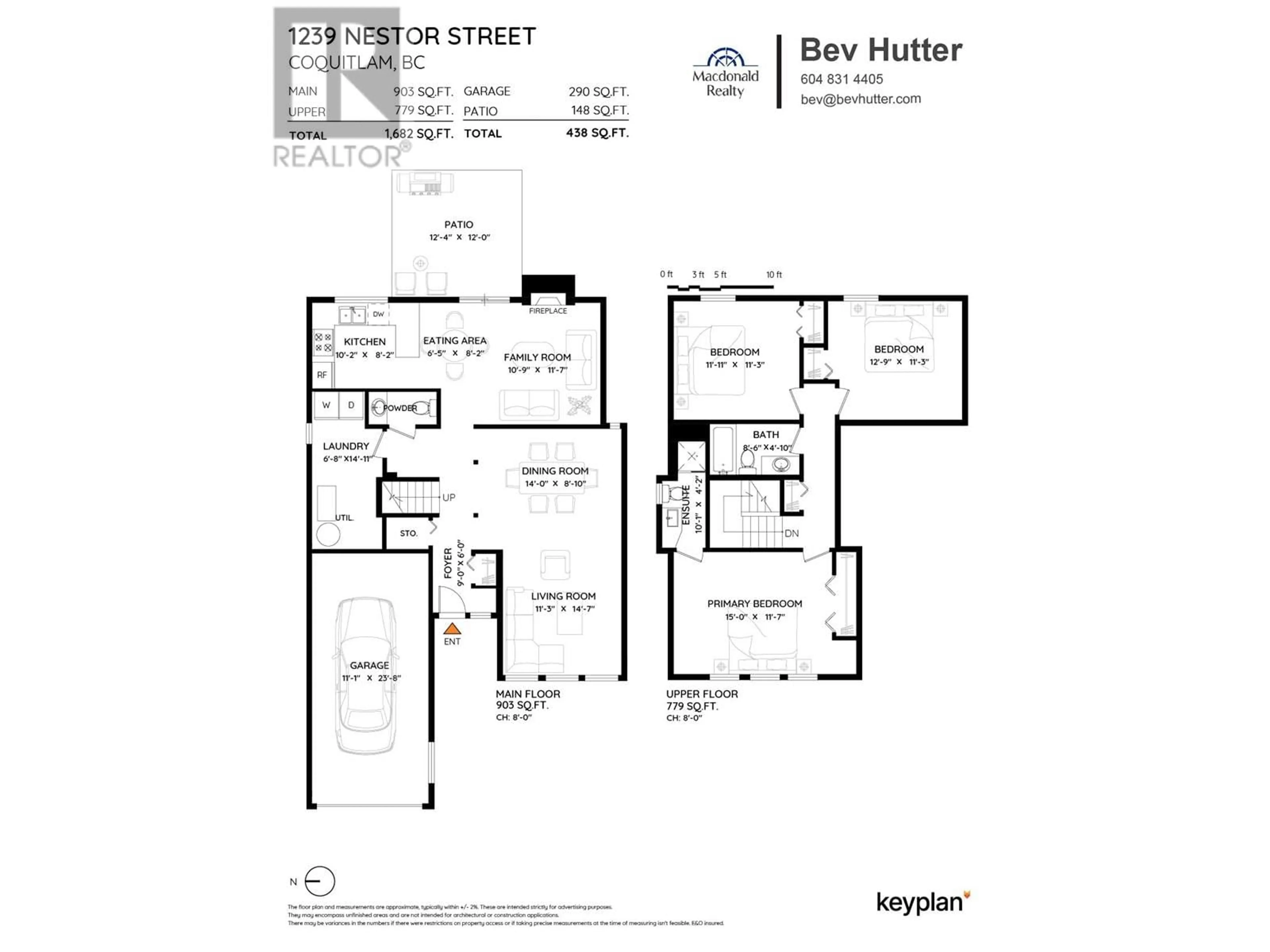 Floor plan for 1239 NESTOR STREET, Coquitlam British Columbia V3E1H4