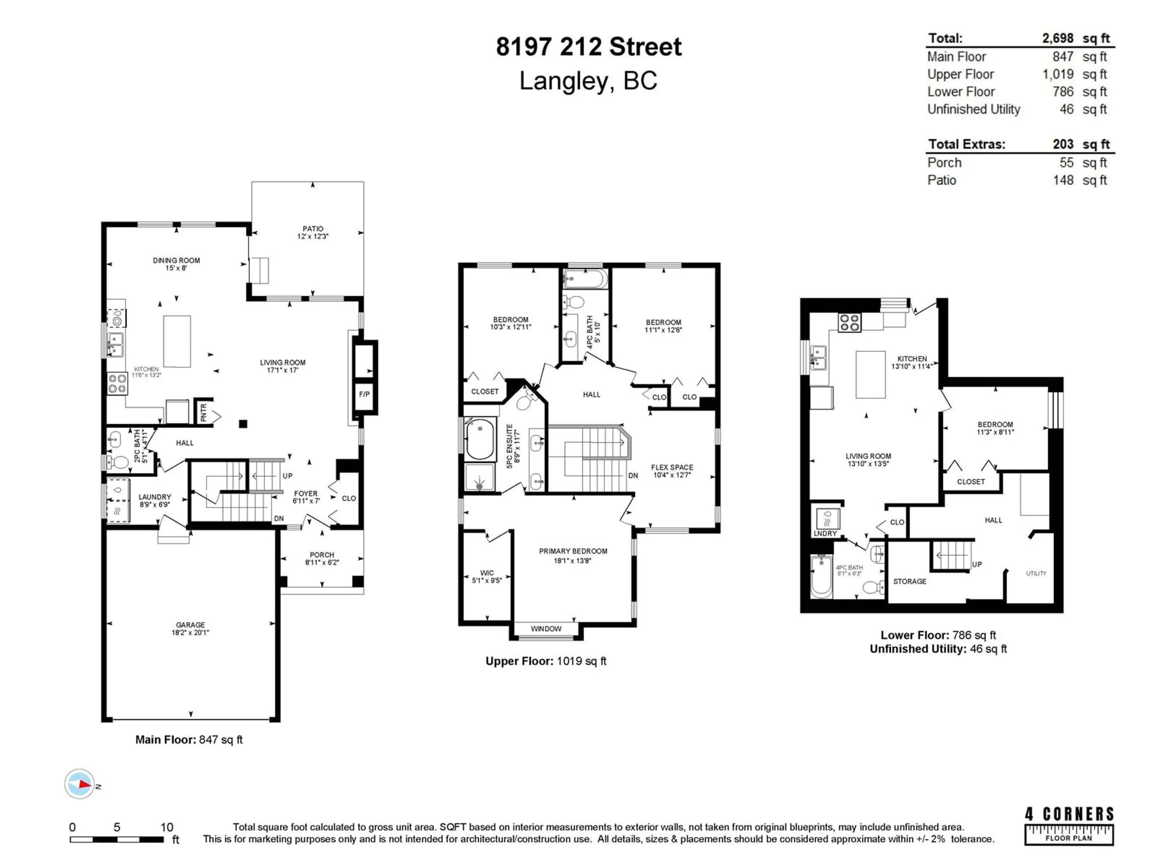 Floor plan for 8197 212, Langley British Columbia V2Y2C9