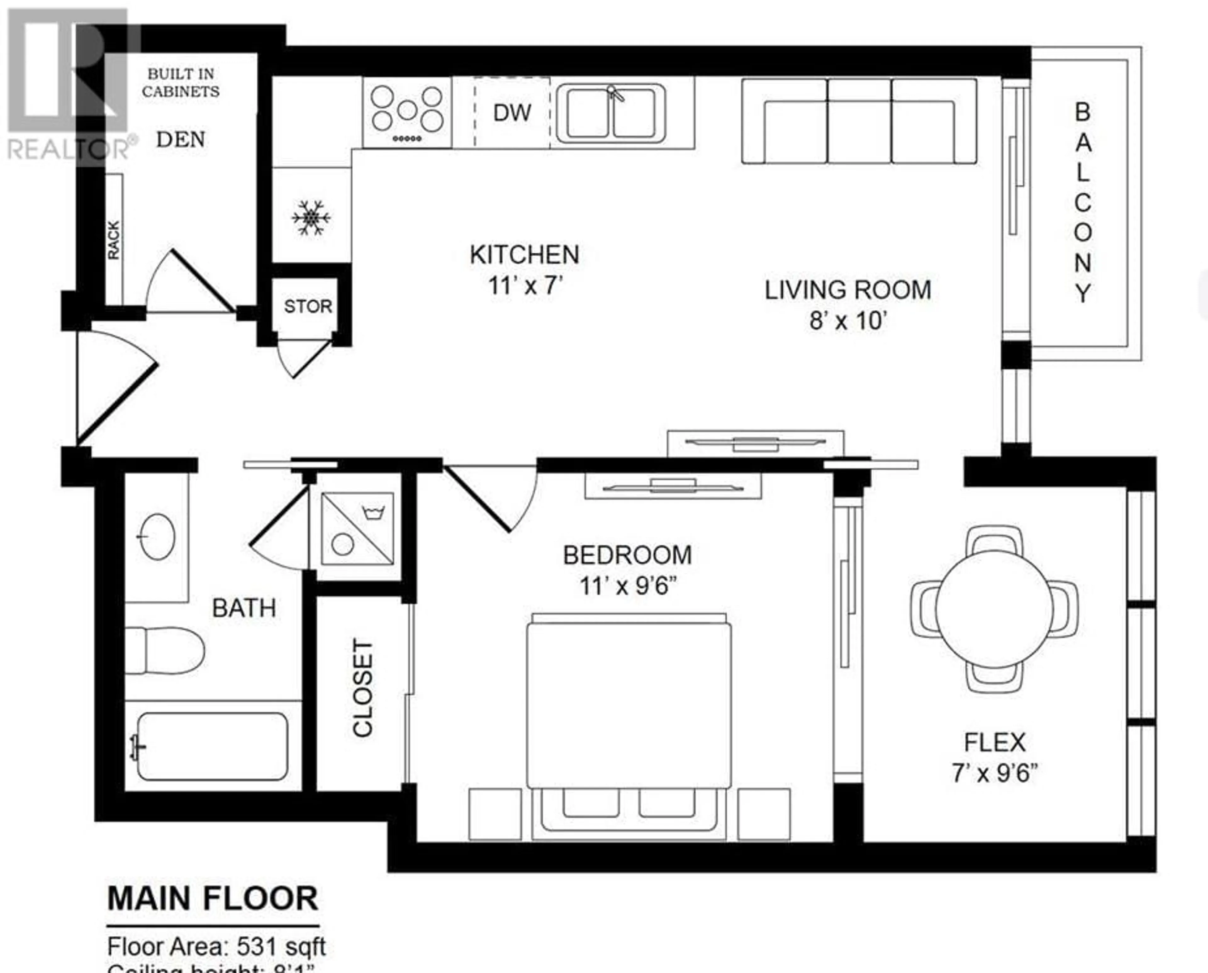 Floor plan for 1706 - 5665 BOUNDARY ROAD, Vancouver British Columbia V5R0E4