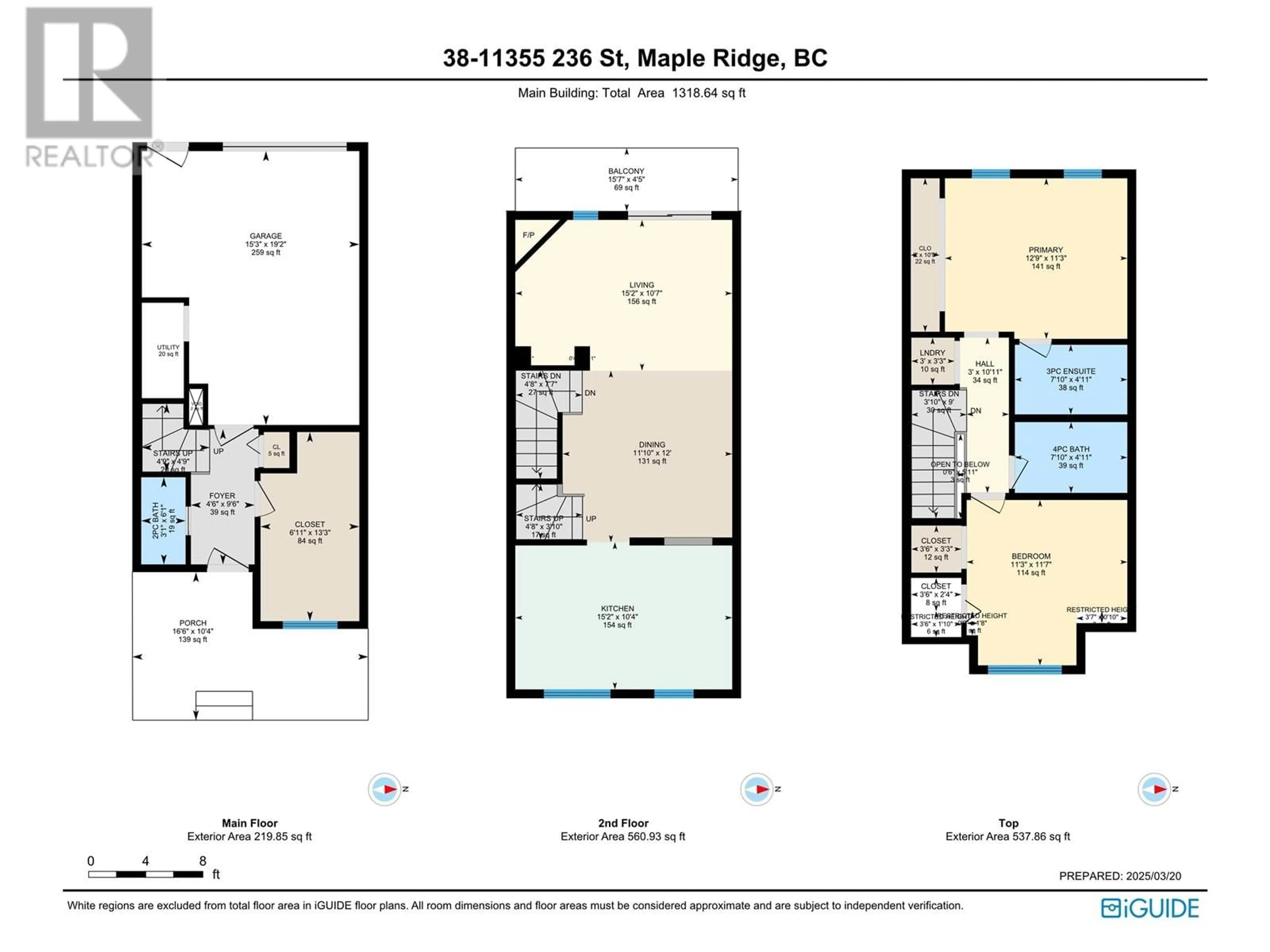 Floor plan for 38 - 11355 236 STREET, Maple Ridge British Columbia V2W1W4