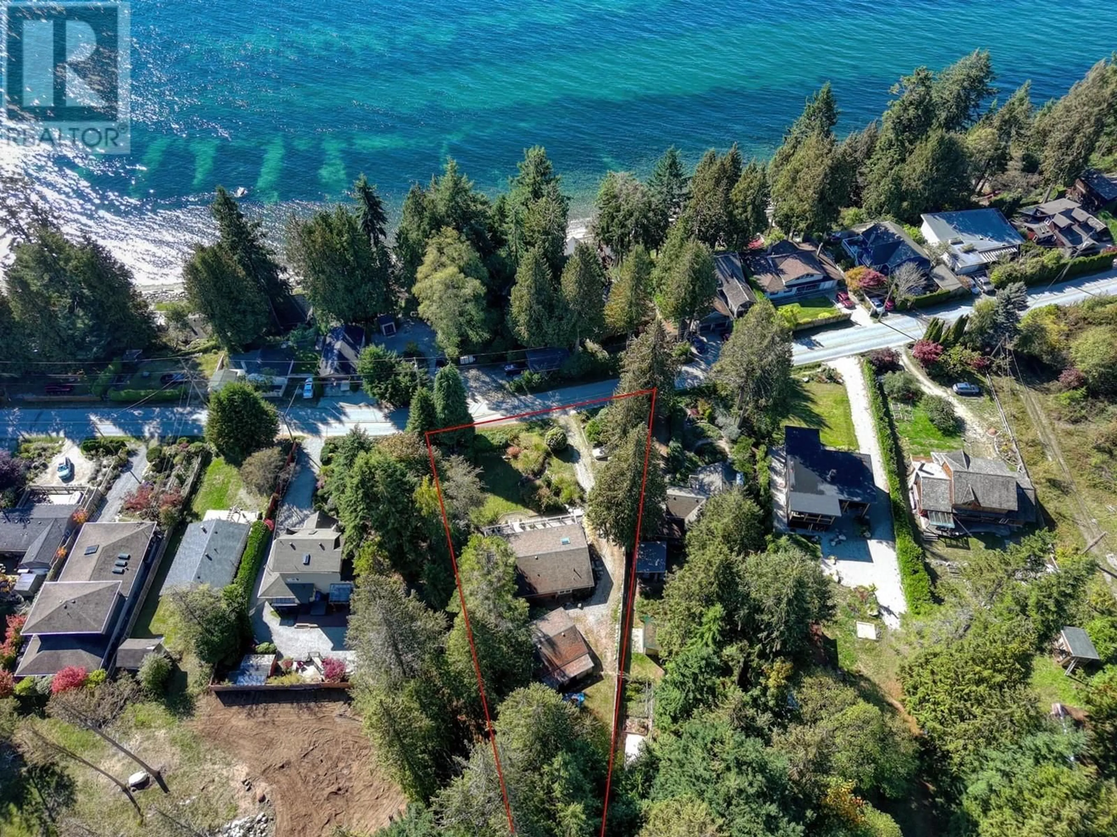 A pic from outside/outdoor area/front of a property/back of a property/a pic from drone, water/lake/river/ocean view for 3258 BEACH AVENUE, Roberts Creek British Columbia V0N2W2