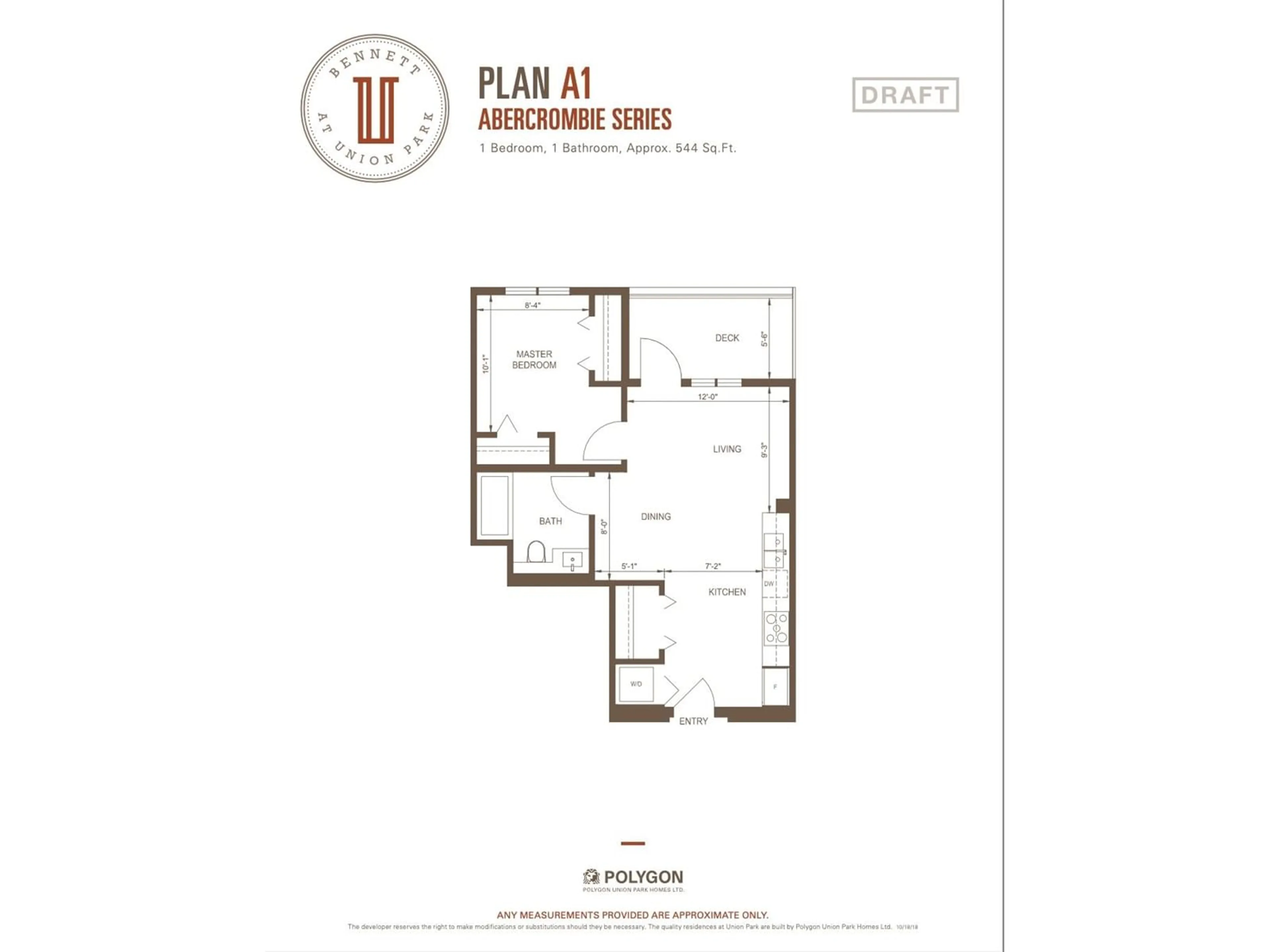Floor plan for A201 - 8150 207, Langley British Columbia V2Y4J5