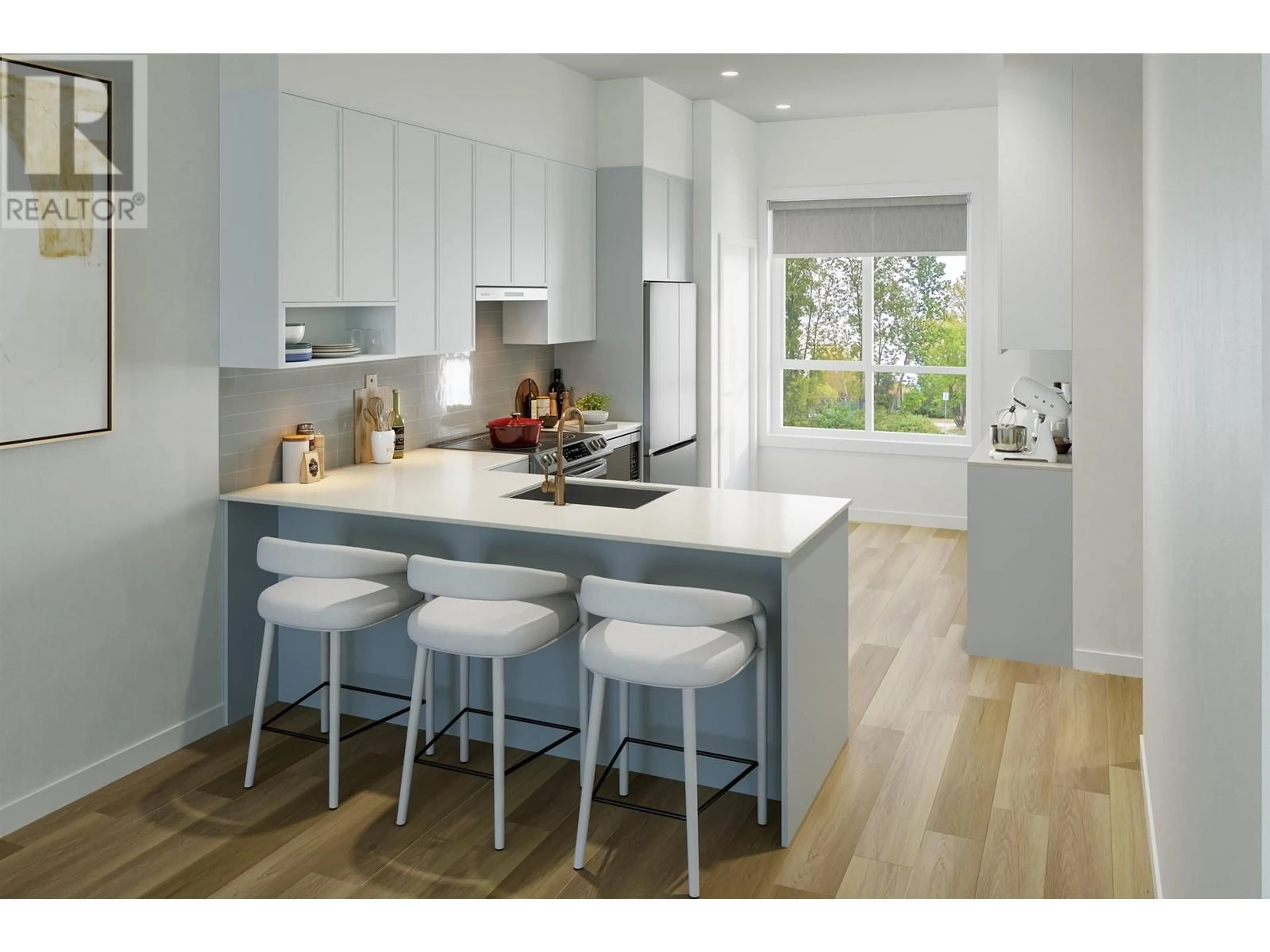 Open concept kitchen, wood/laminate floor for 12 - 728 LEA AVENUE, Coquitlam British Columbia V3J4G3