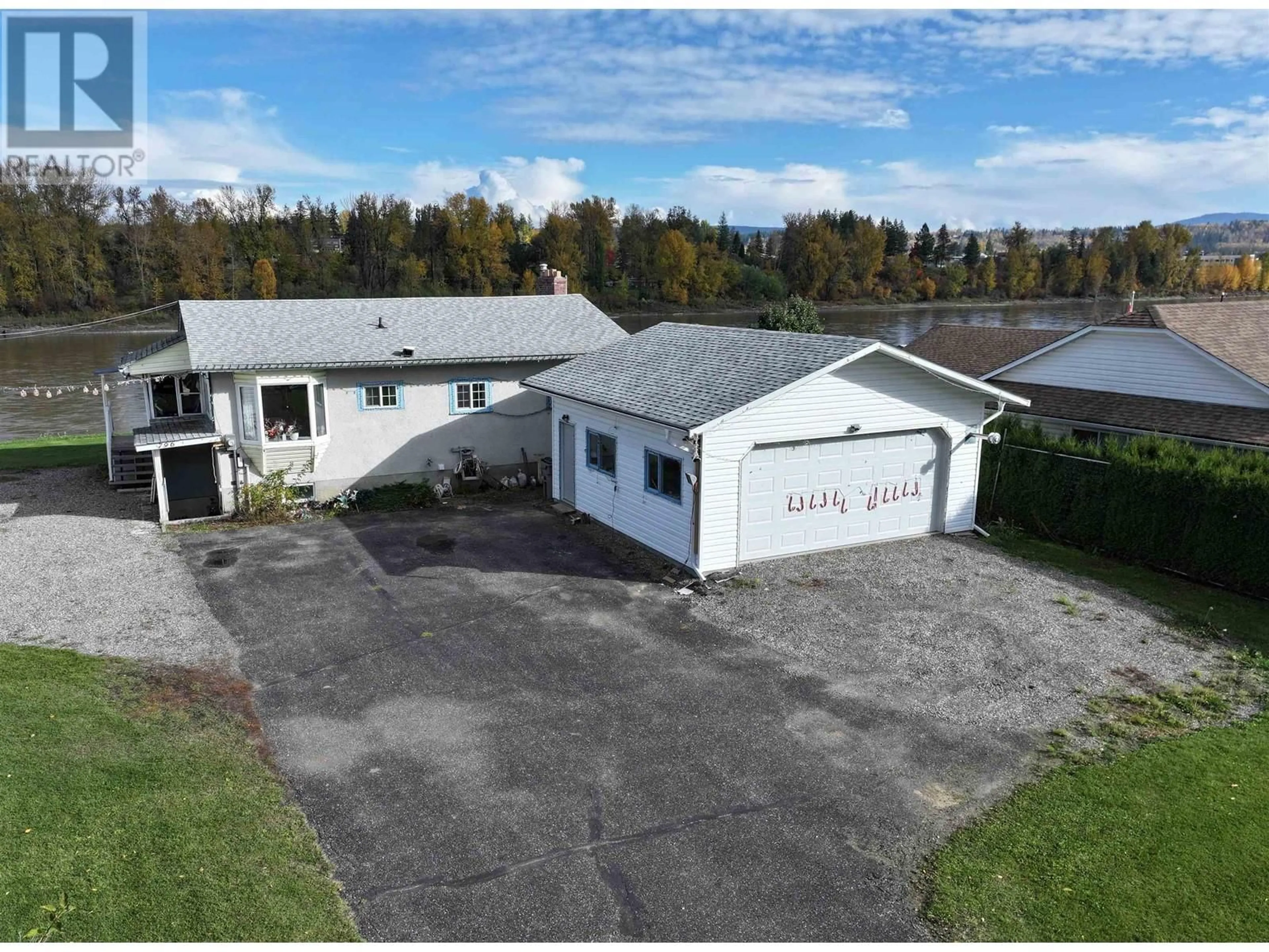 A pic from outside/outdoor area/front of a property/back of a property/a pic from drone, building for 796 FUNN STREET, Quesnel British Columbia V2J4Y8
