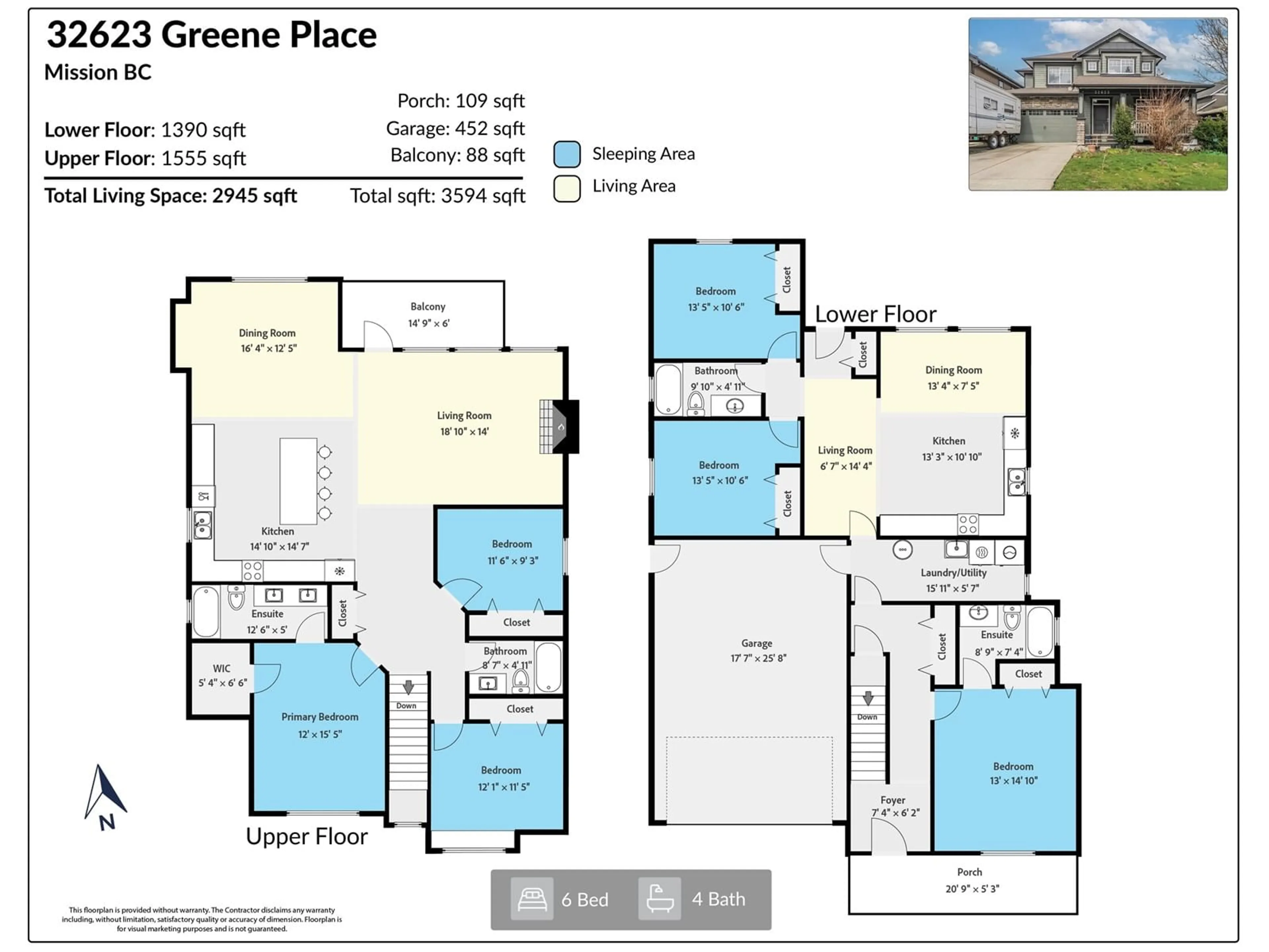 Floor plan for 32623 GREENE, Mission British Columbia V4S0A6