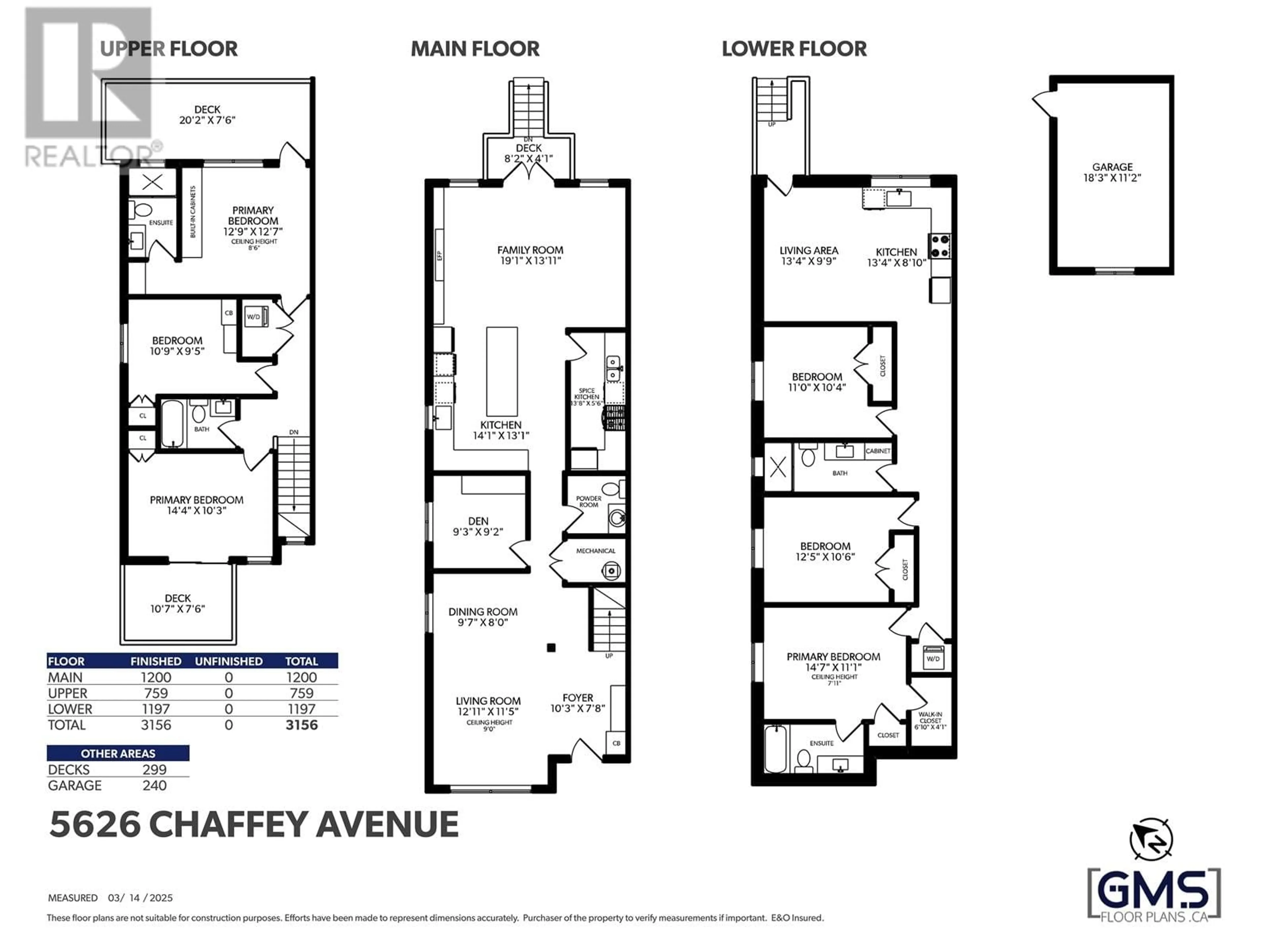 Floor plan for 5626 CHAFFEY AVENUE, Burnaby British Columbia V5H2S3