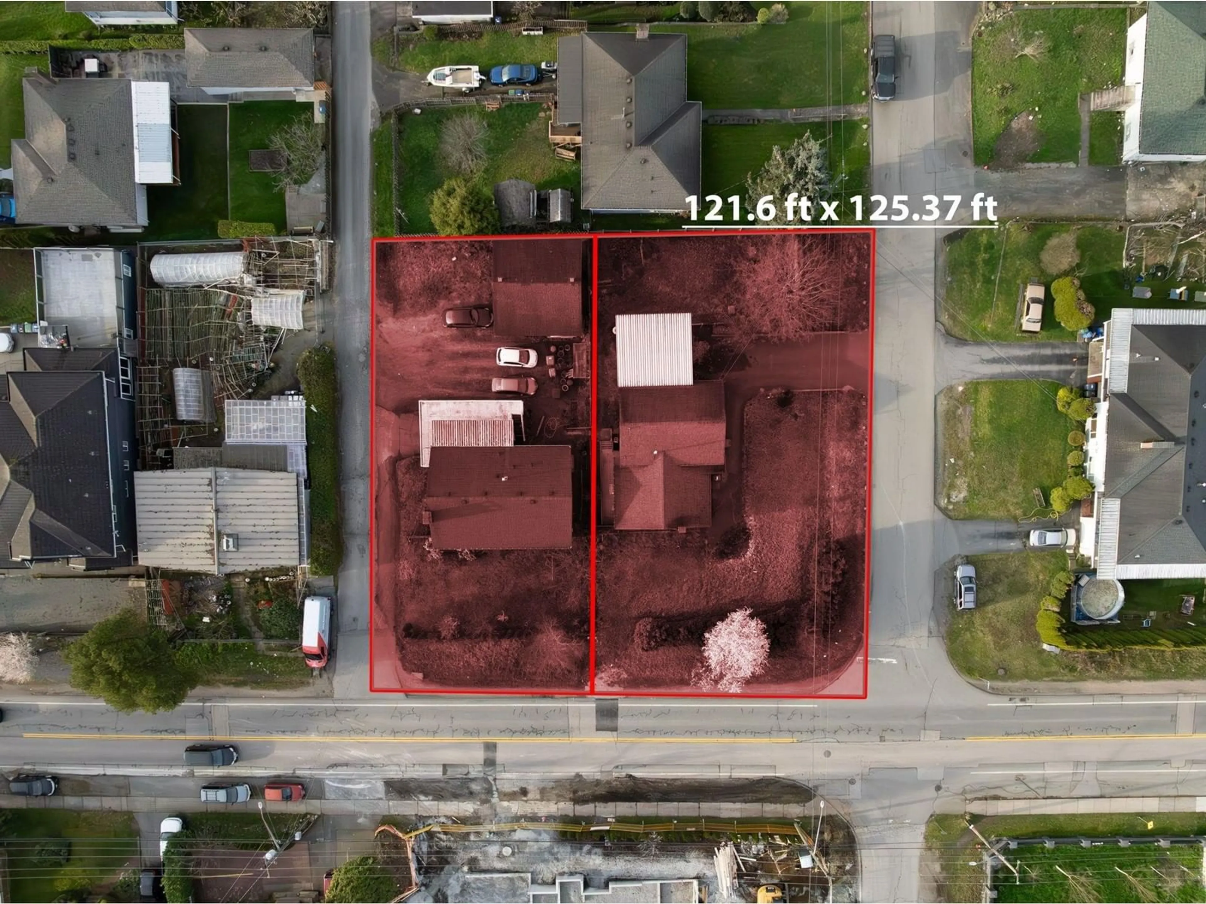 A pic from outside/outdoor area/front of a property/back of a property/a pic from drone, street for 11219 135A, Surrey British Columbia V3R3A8