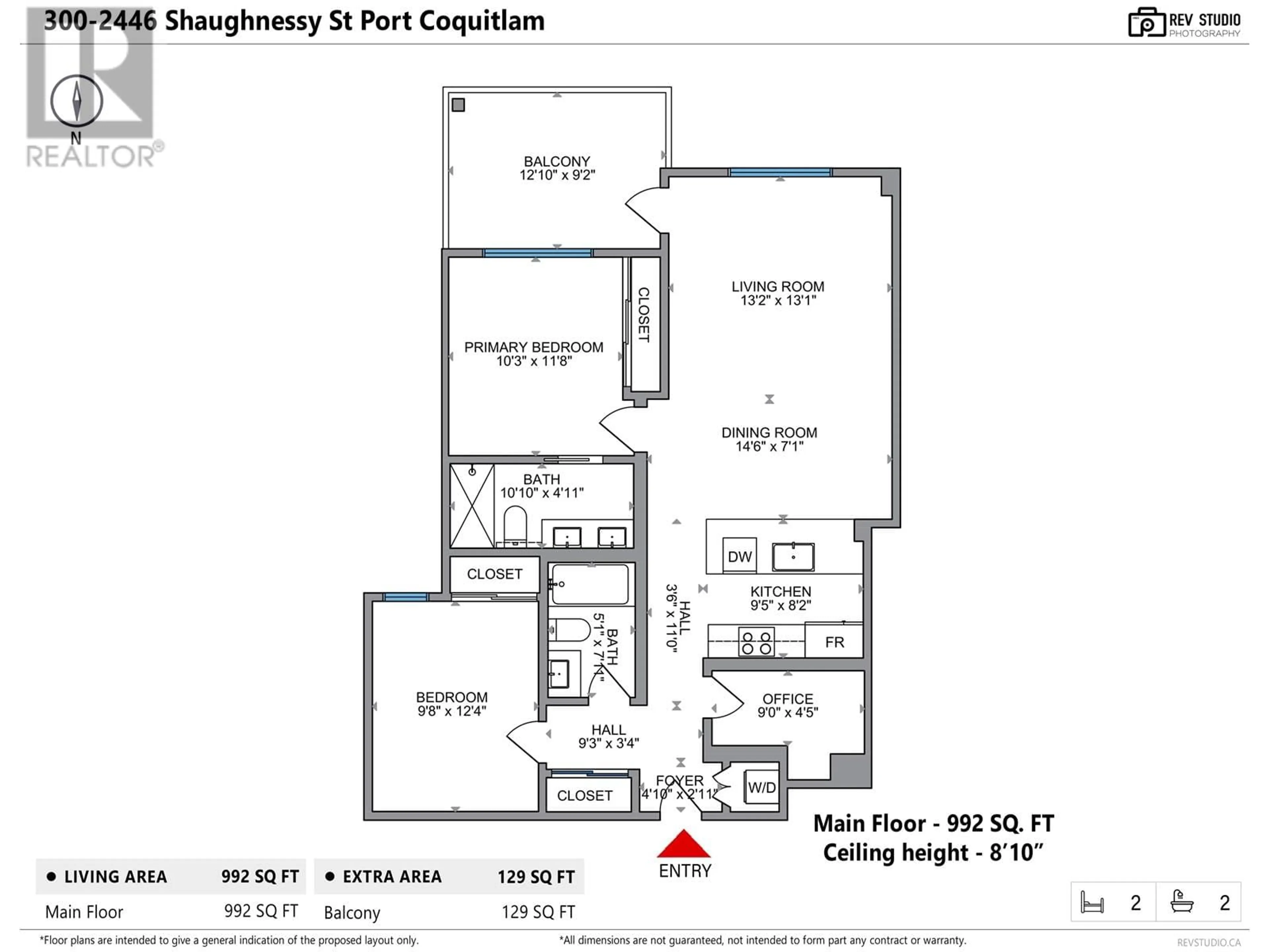 Floor plan for 300 - 2446 SHAUGHNESSY STREET, Port Coquitlam British Columbia V3C3E5