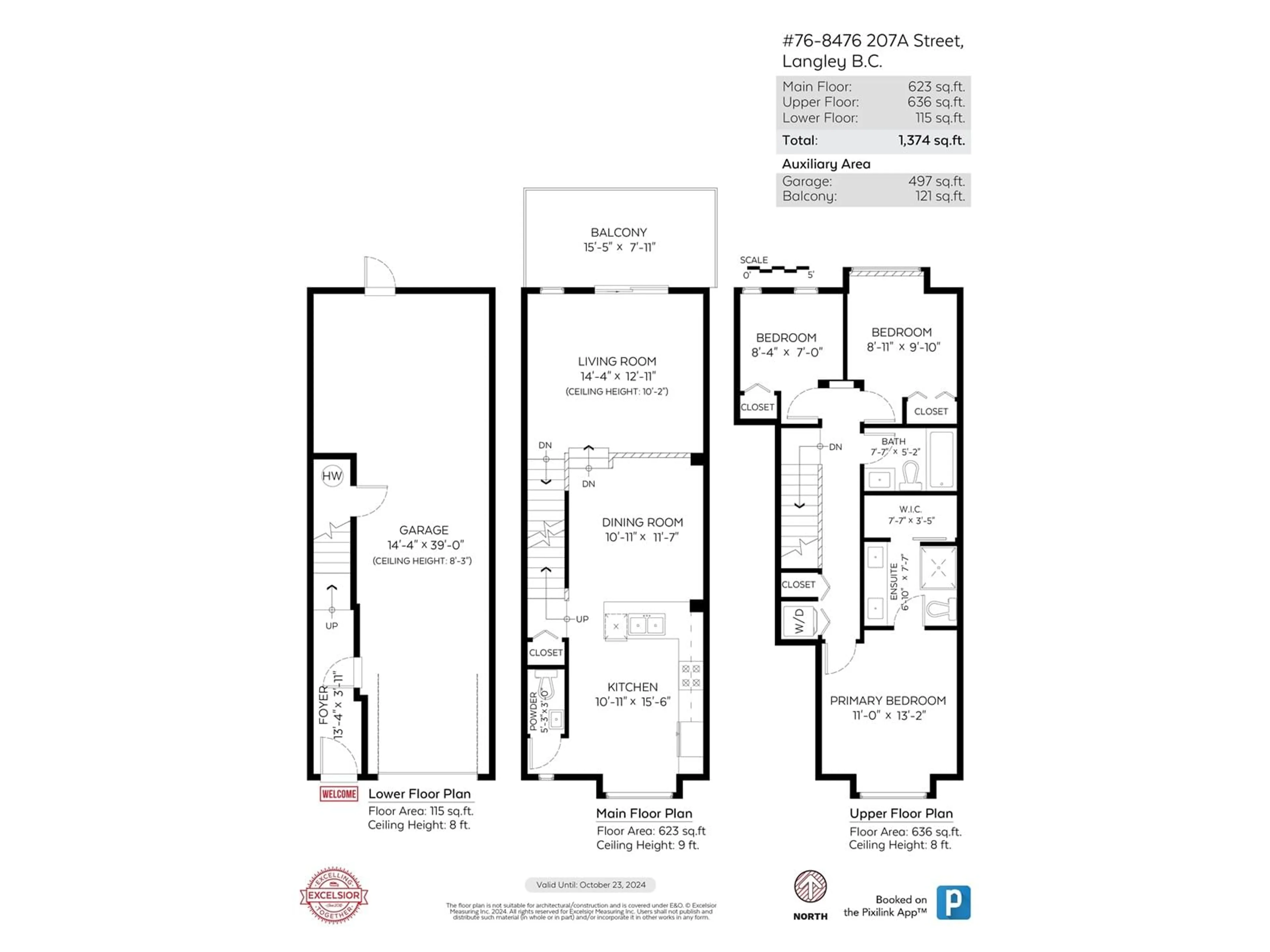 Floor plan for 76 - 8476 207A, Langley British Columbia V2Y2B3