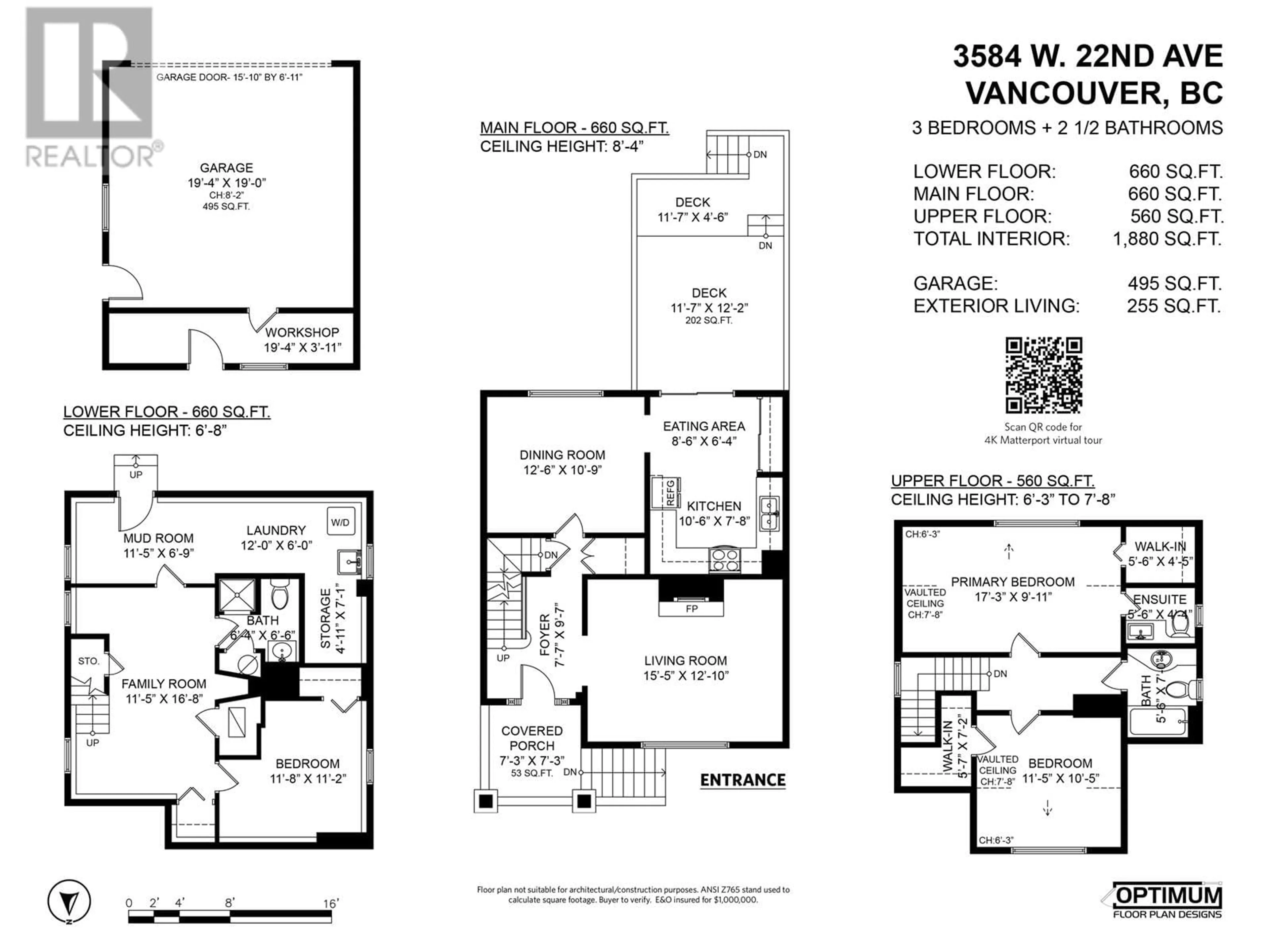 Floor plan for 3584 22ND AVENUE, Vancouver British Columbia V6S1J3
