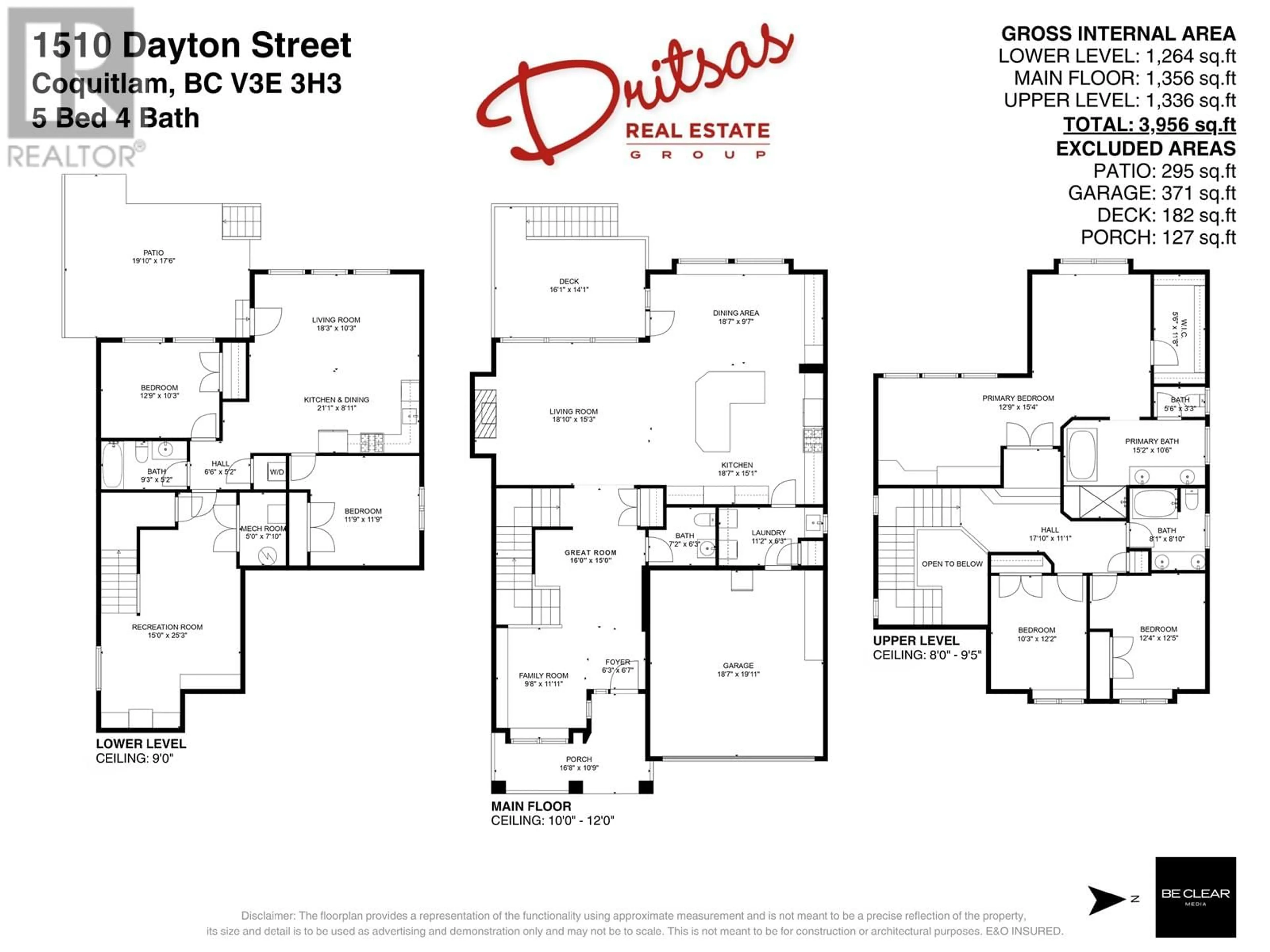Floor plan for 1510 DAYTON STREET, Coquitlam British Columbia V3E0J6