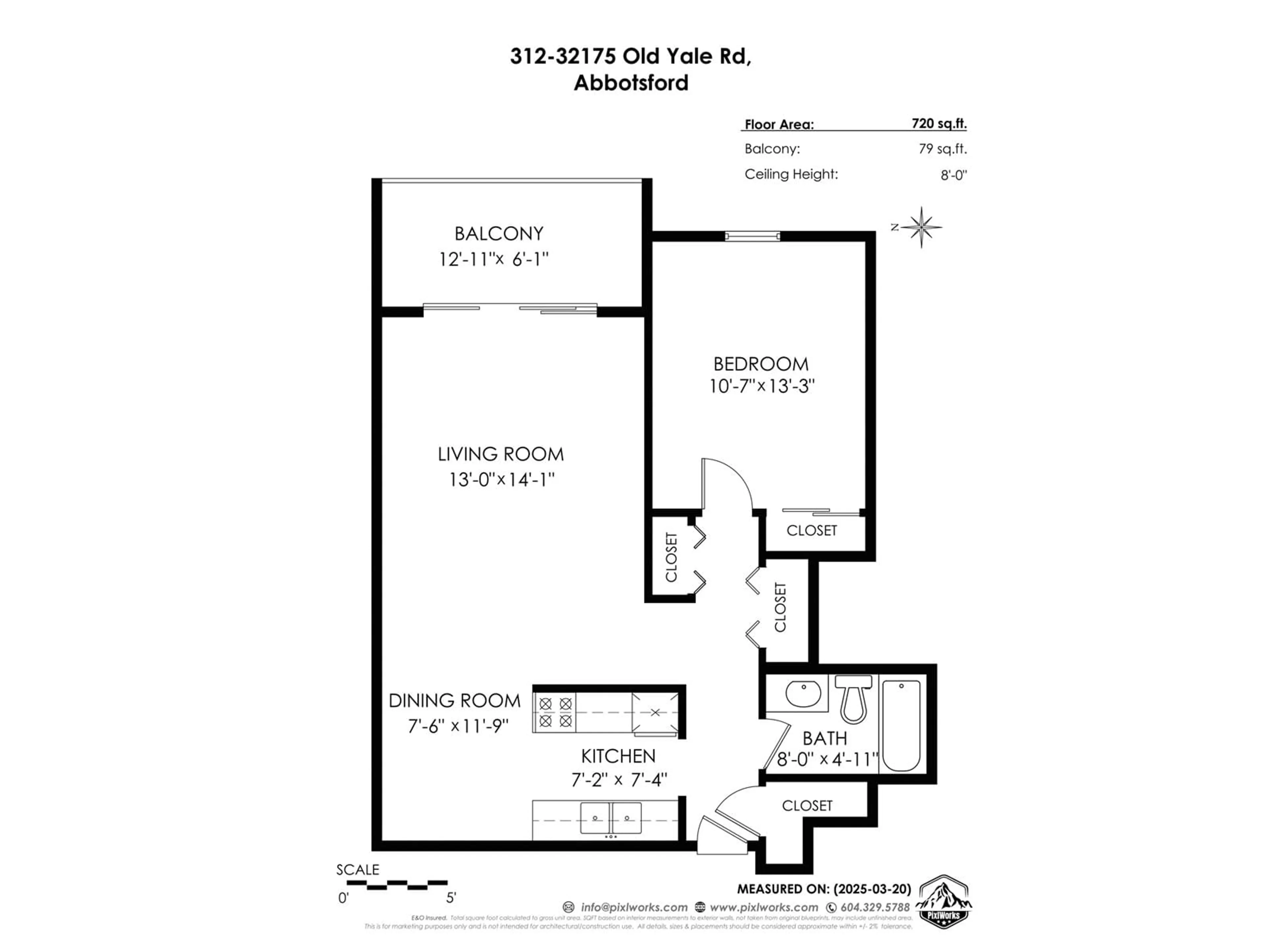 Floor plan for 312 32175 OLD YALE ROAD, Abbotsford British Columbia V2T2C8