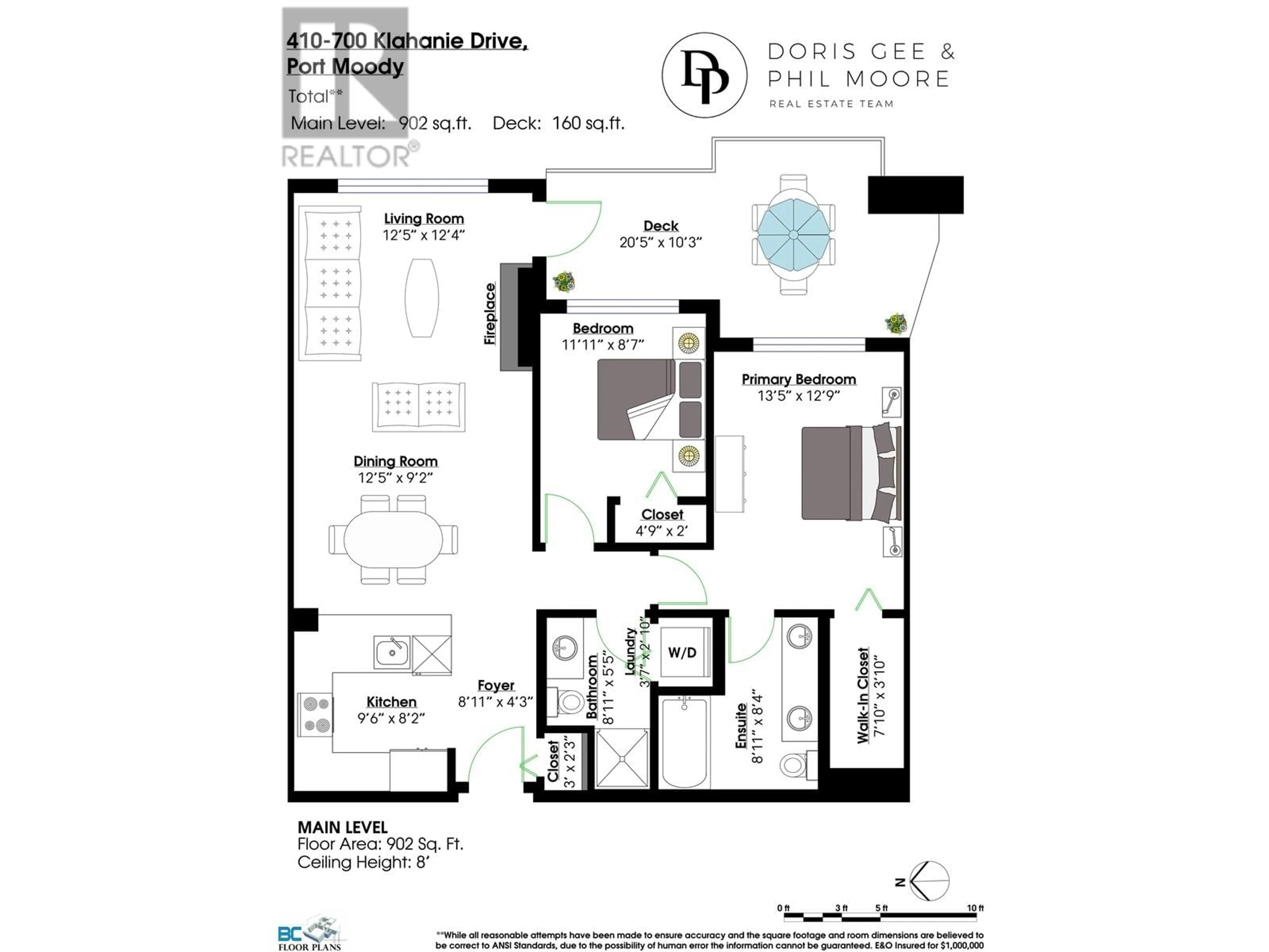 Floor plan for 410 - 700 KLAHANIE DRIVE, Port Moody British Columbia V3H5L3