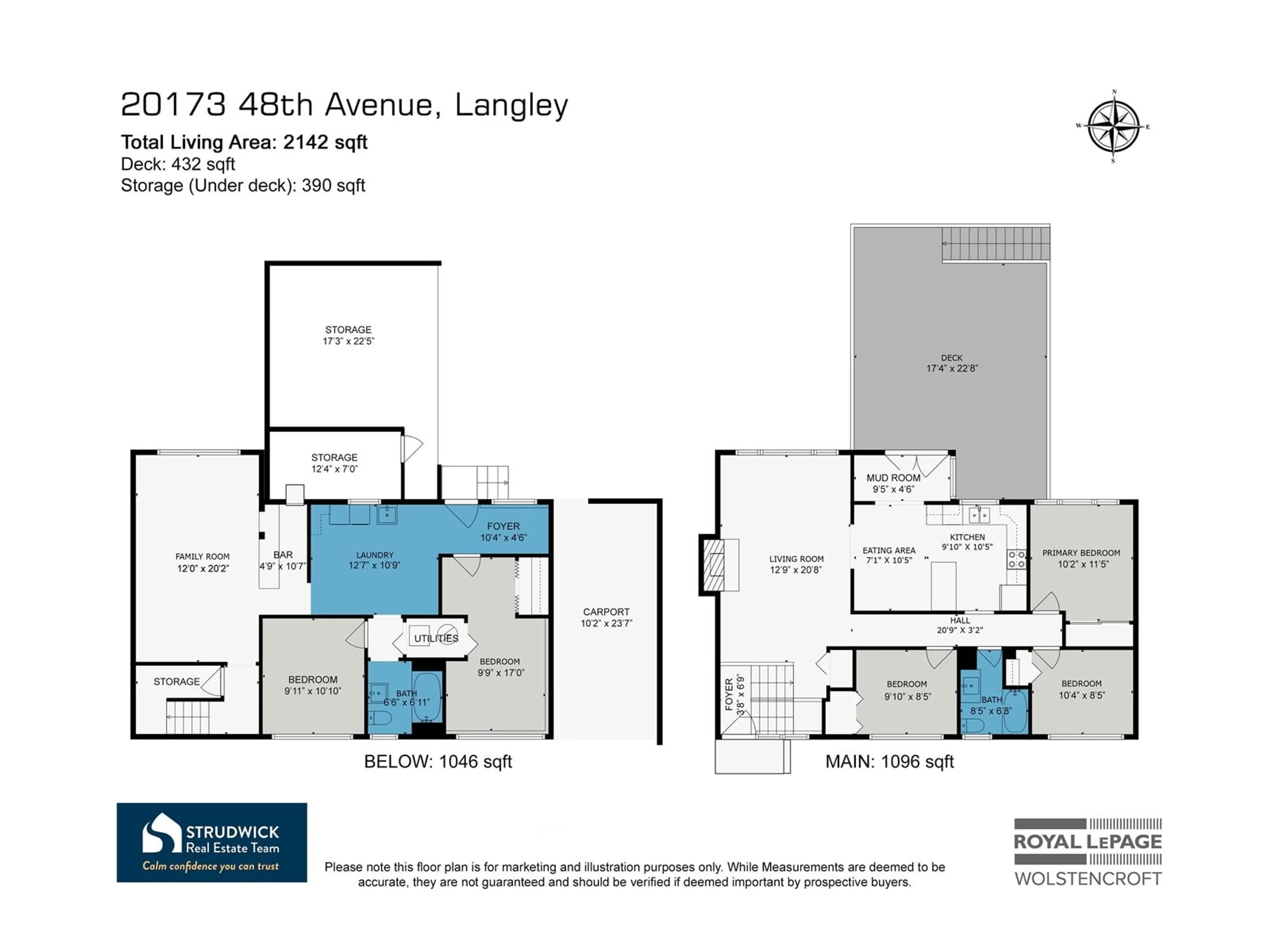 Floor plan for 20173 48, Langley British Columbia V3A3L3