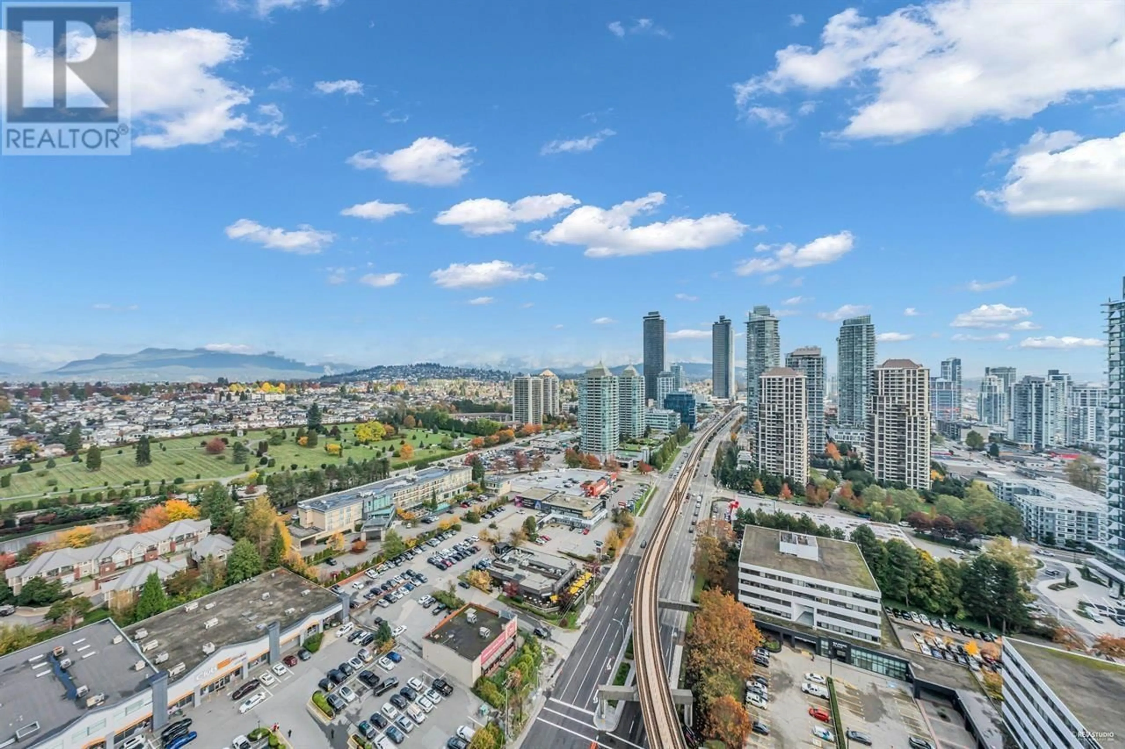 A pic from outside/outdoor area/front of a property/back of a property/a pic from drone, city buildings view from balcony for 2807 - 4168 LOUGHEED HIGHWAY, Burnaby British Columbia V5C0N9