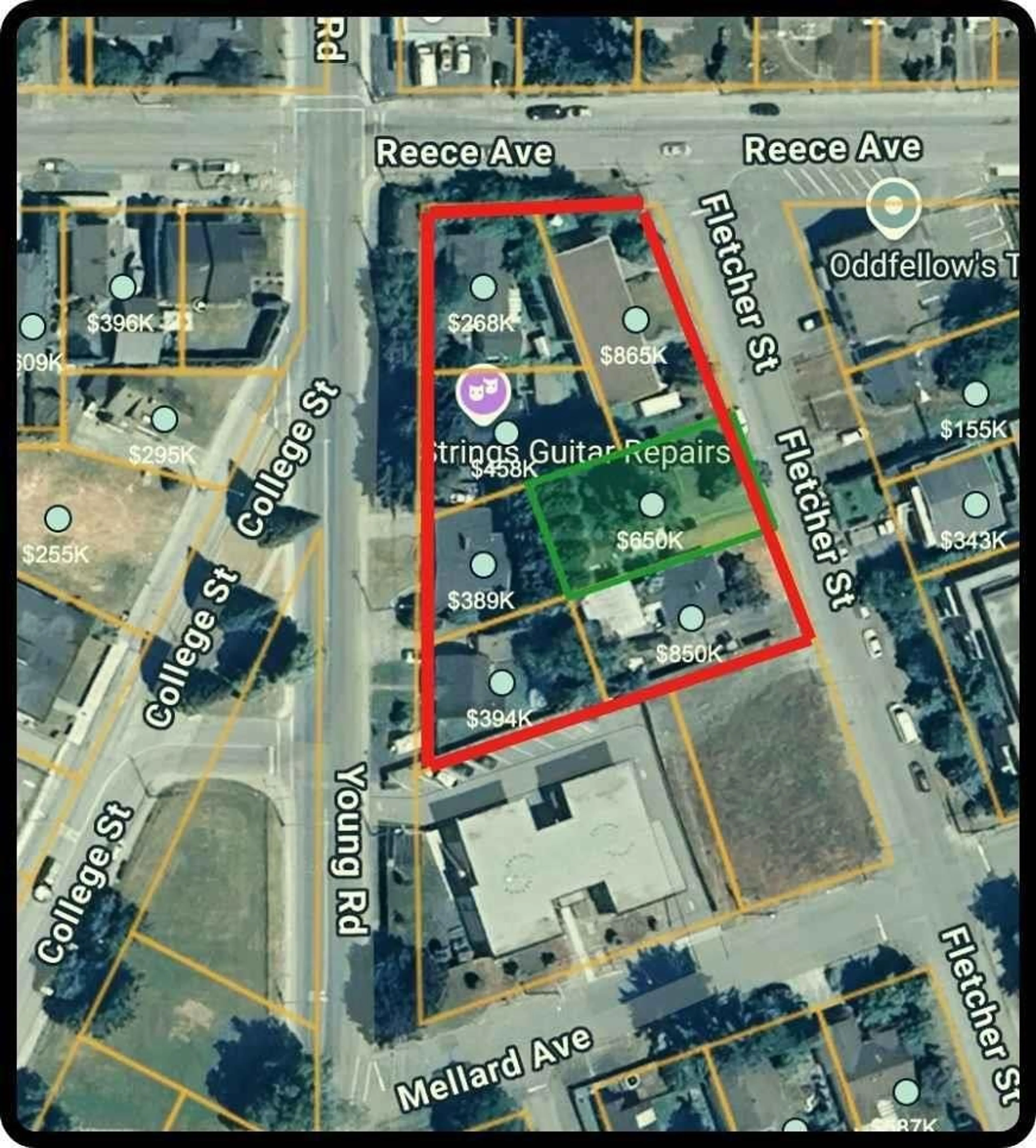 Picture of a map for 9545 FLETCHER STREET, Chilliwack British Columbia V2P4Z9