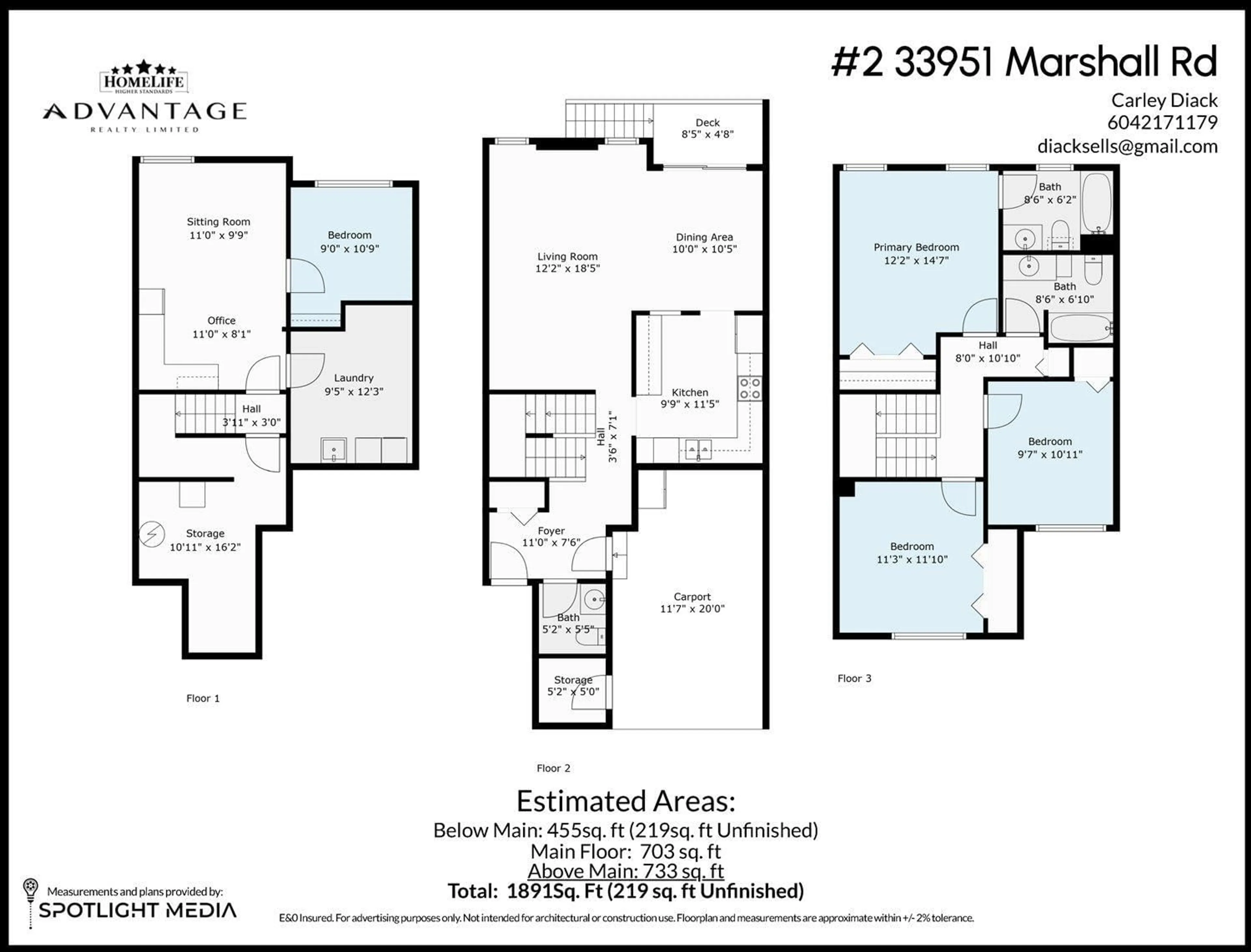 Floor plan for 2 33951 MARSHALL ROAD, Abbotsford British Columbia V2S1L6