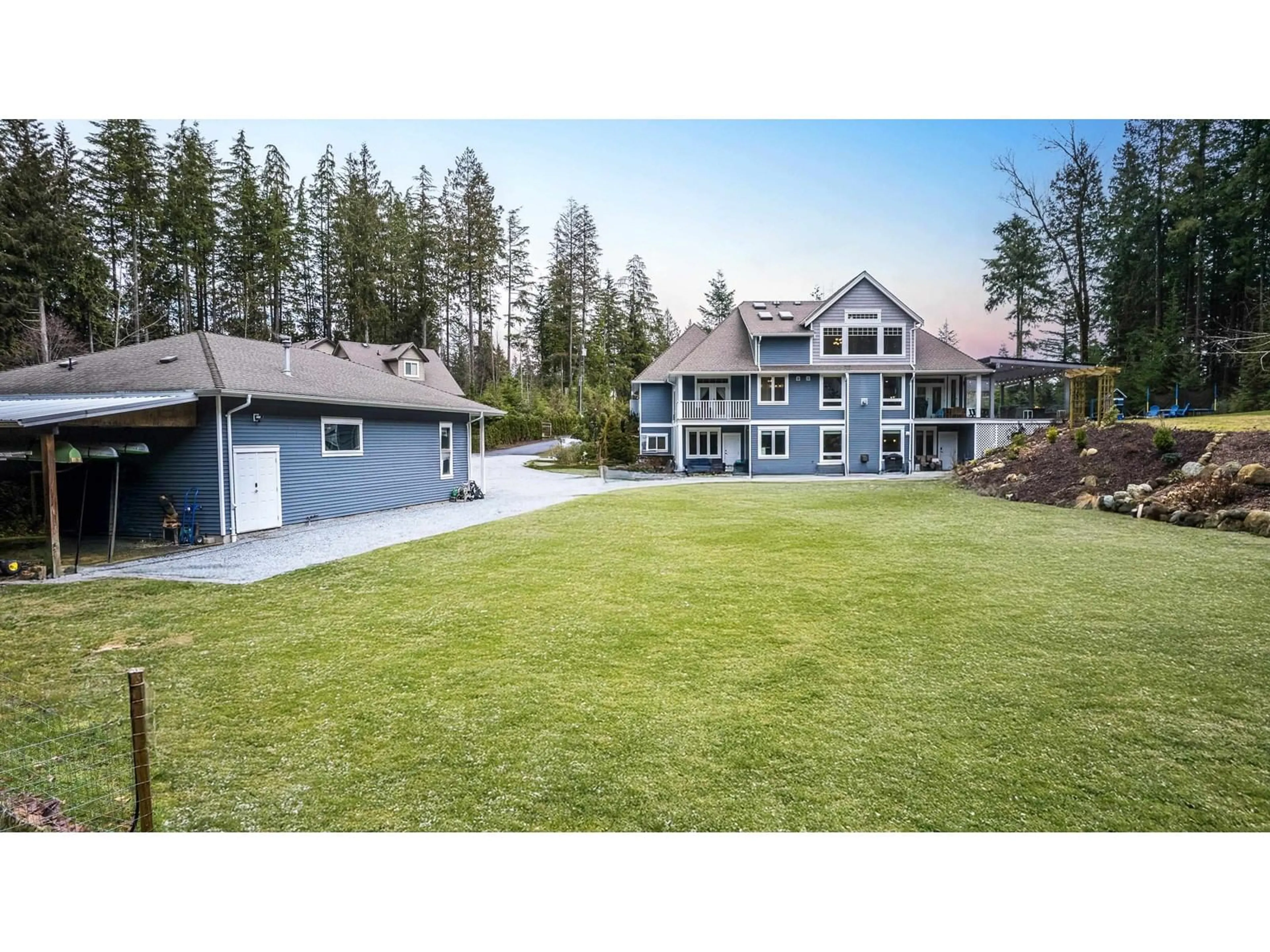 A pic from outside/outdoor area/front of a property/back of a property/a pic from drone, mountain view for 12595 POWELL, Mission British Columbia V4S1C1
