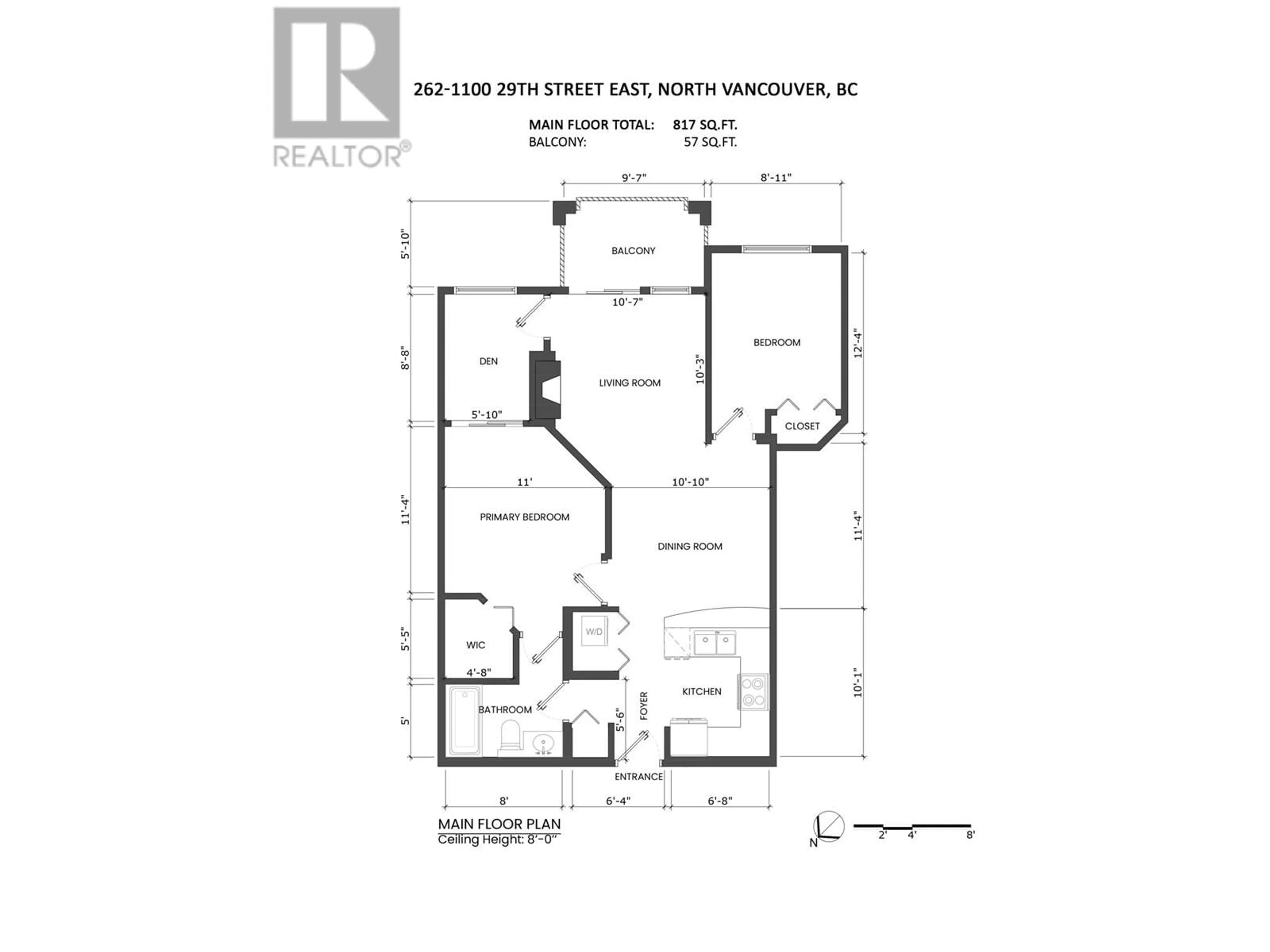 Floor plan for 262 - 1100 29TH STREET, North Vancouver British Columbia V7K3E4