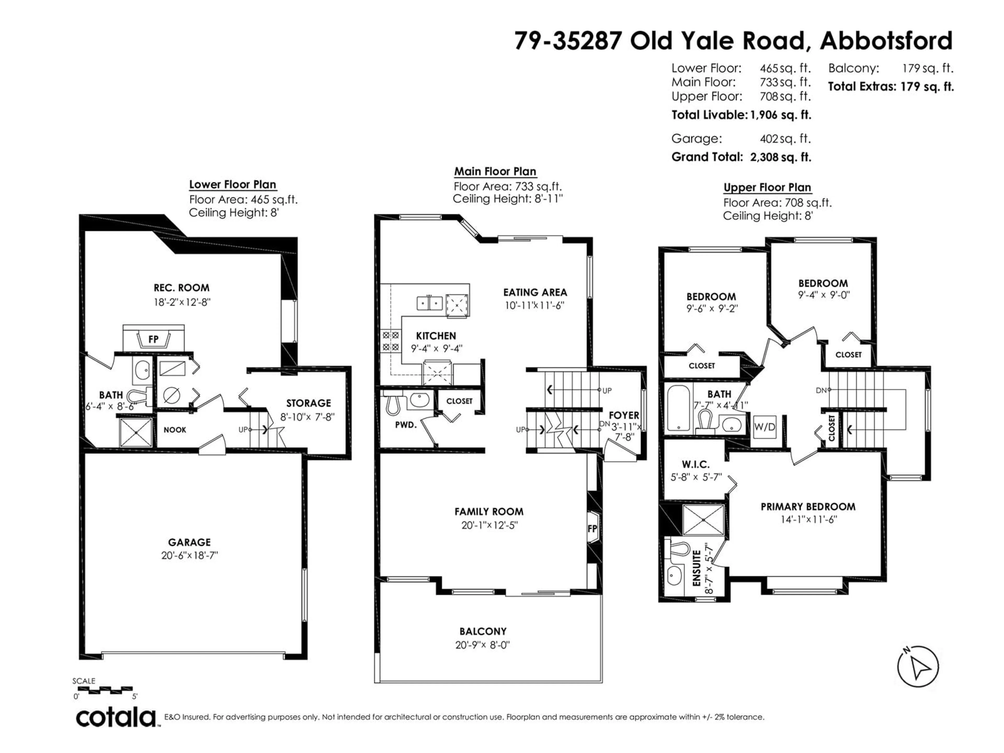 Floor plan for 79 - 35287 OLD YALE, Abbotsford British Columbia V3G8H5