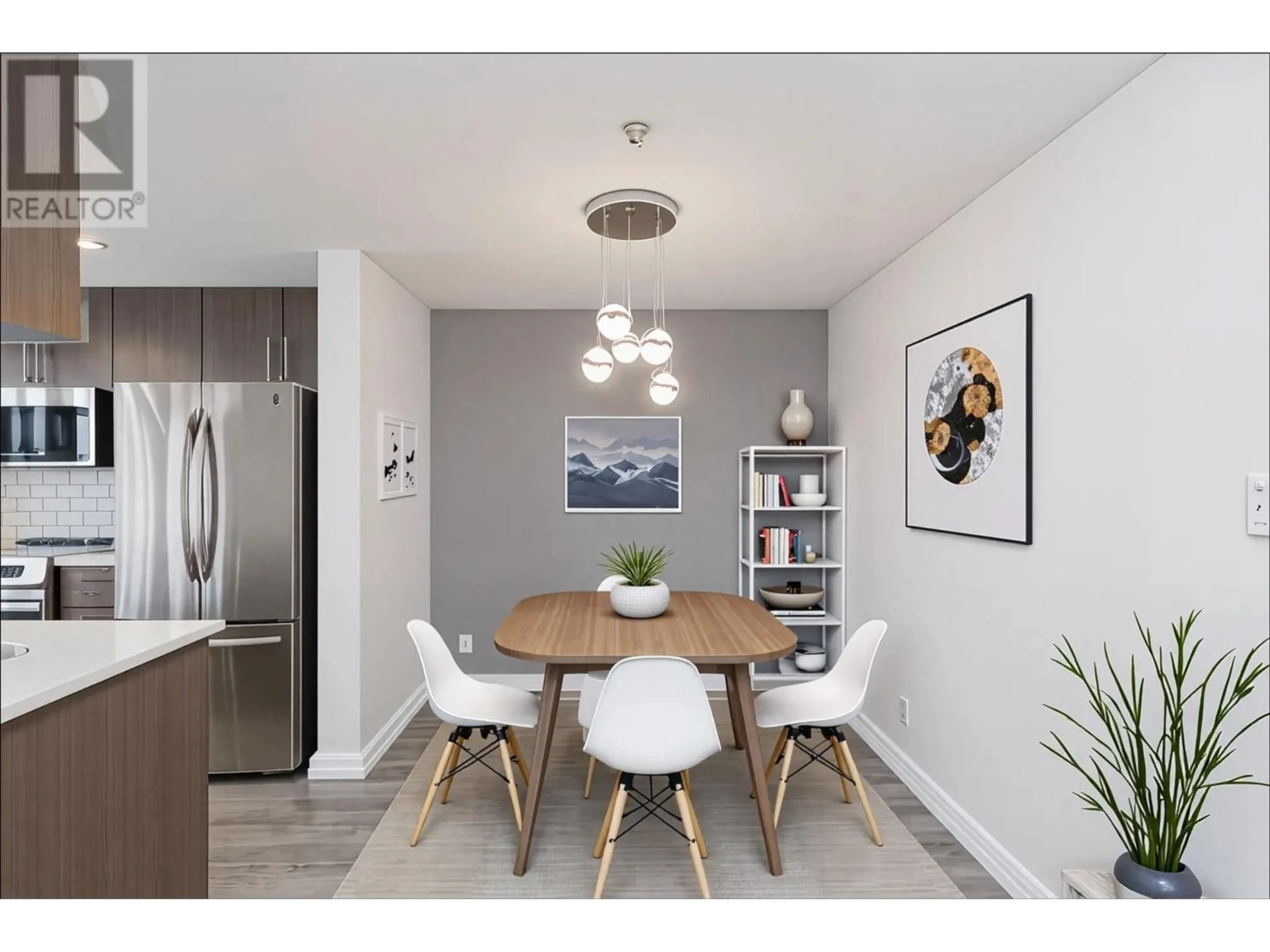Dining room, wood/laminate floor for 1002 - 898 CARNARVON STREET, New Westminster British Columbia V3M0C3