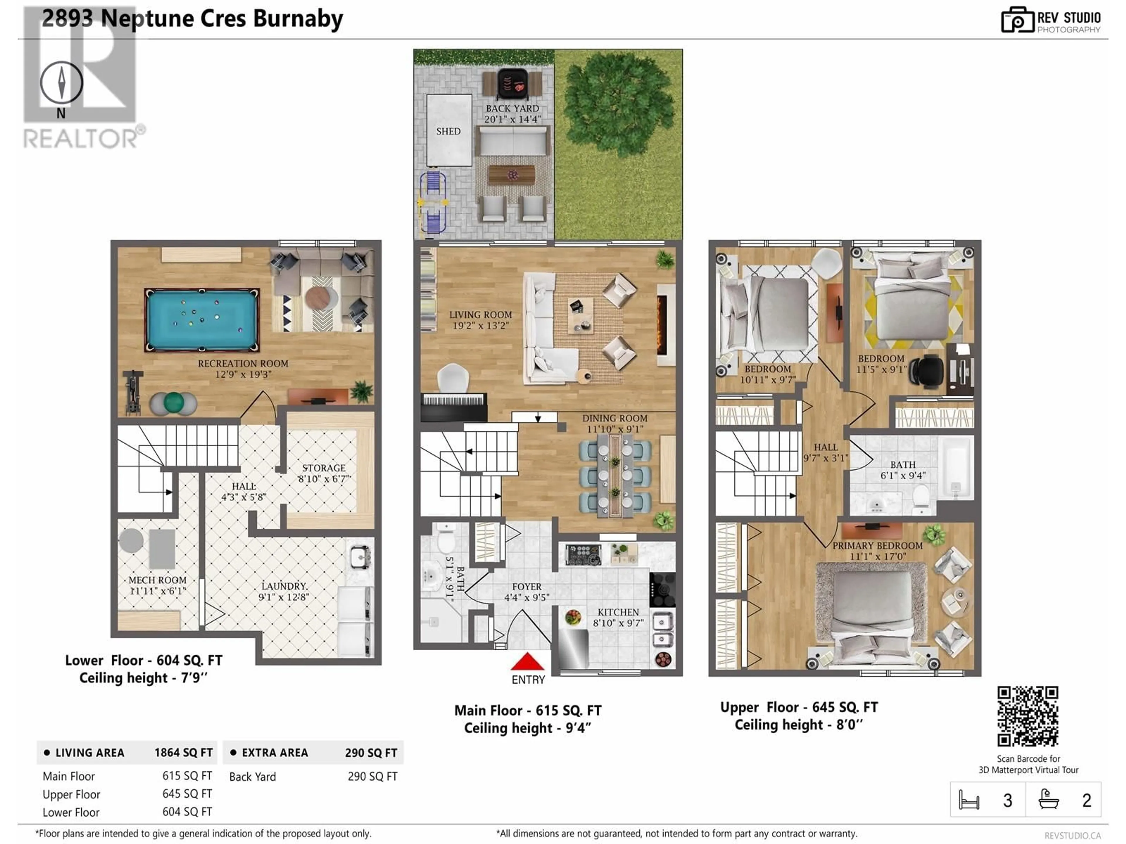 Floor plan for 2893 NEPTUNE CRESCENT, Burnaby British Columbia V3J7A4
