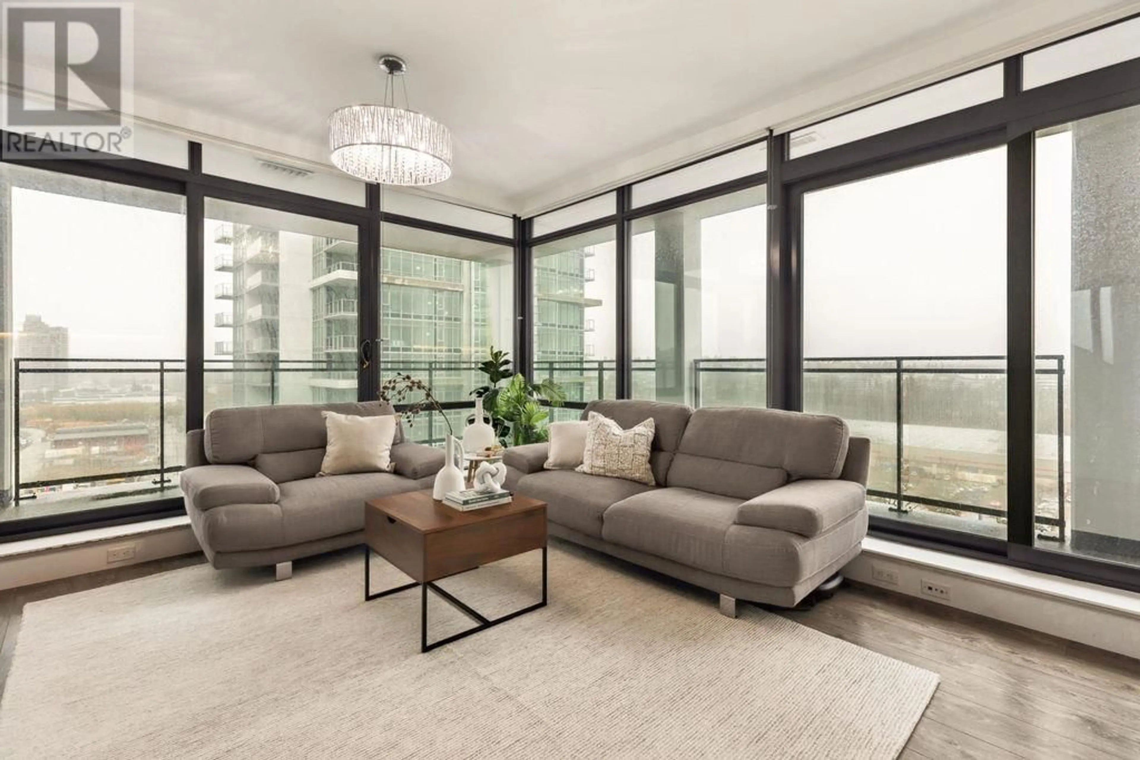 Living room with furniture, unknown for 1603 - 2378 ALPHA AVENUE, Burnaby British Columbia V5C0K2