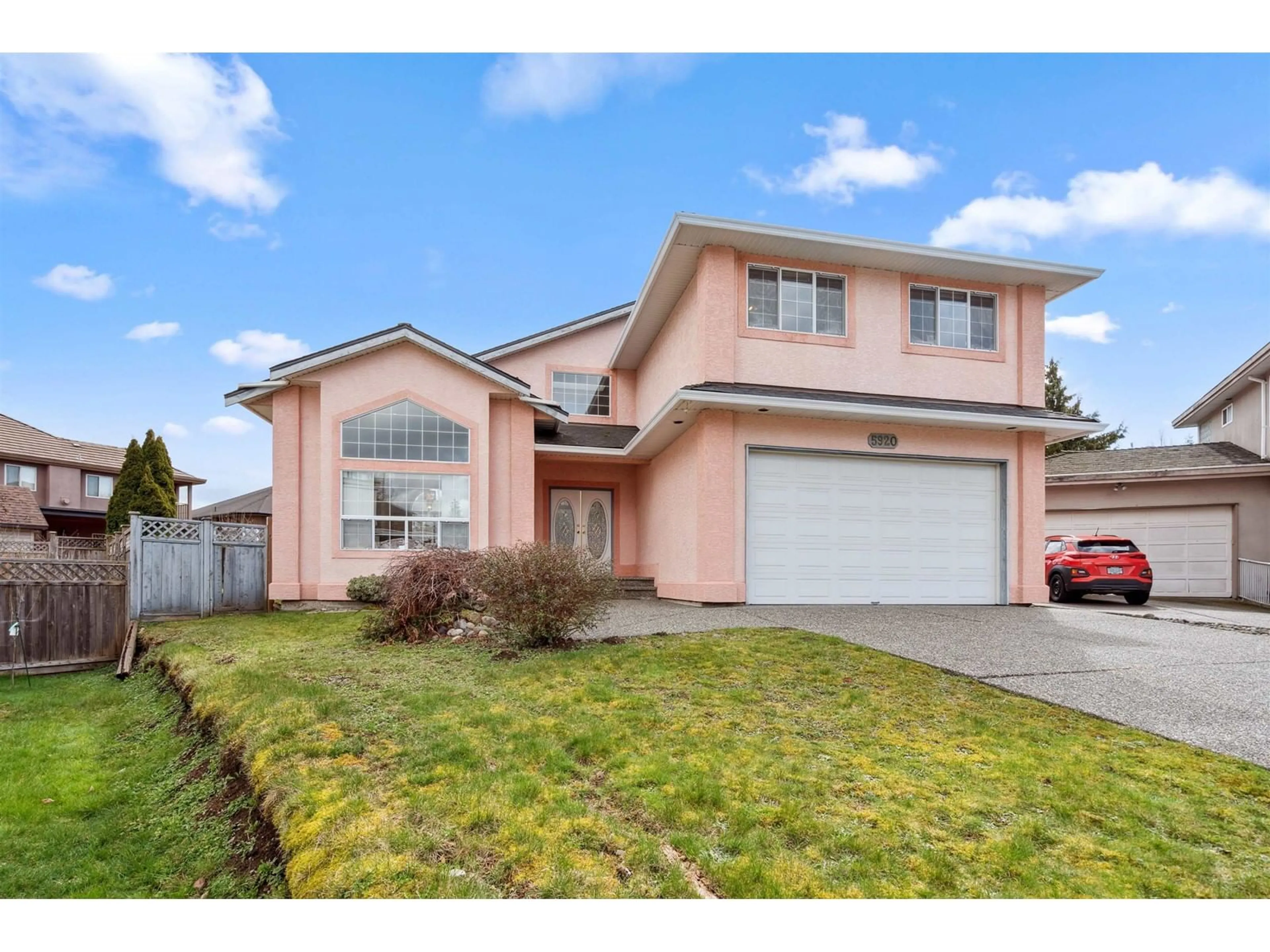 Home with vinyl exterior material, street for 5920 137A, Surrey British Columbia V3X3K9
