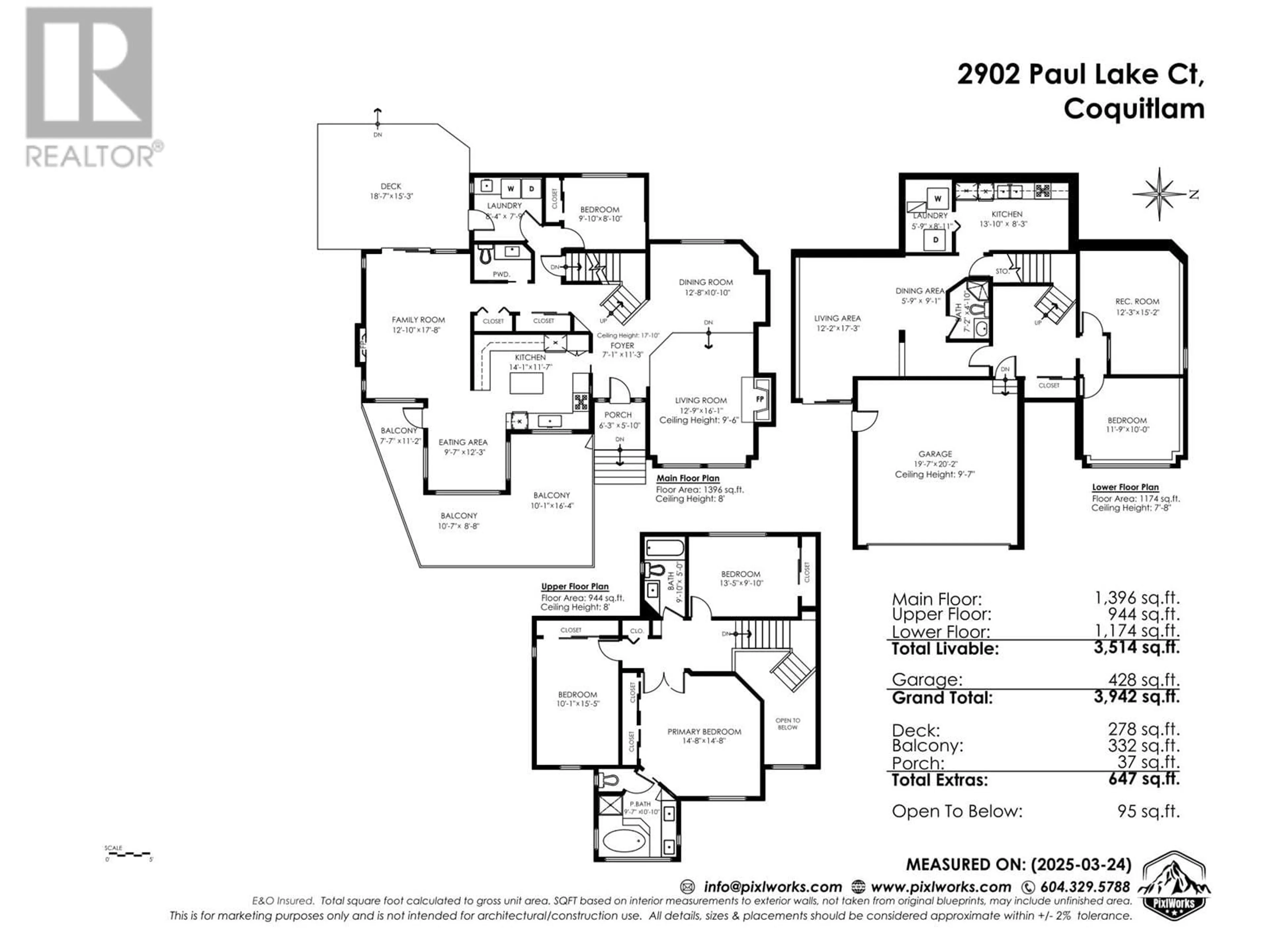 Floor plan for 2902 PAUL LAKE COURT, Coquitlam British Columbia V3C6A3