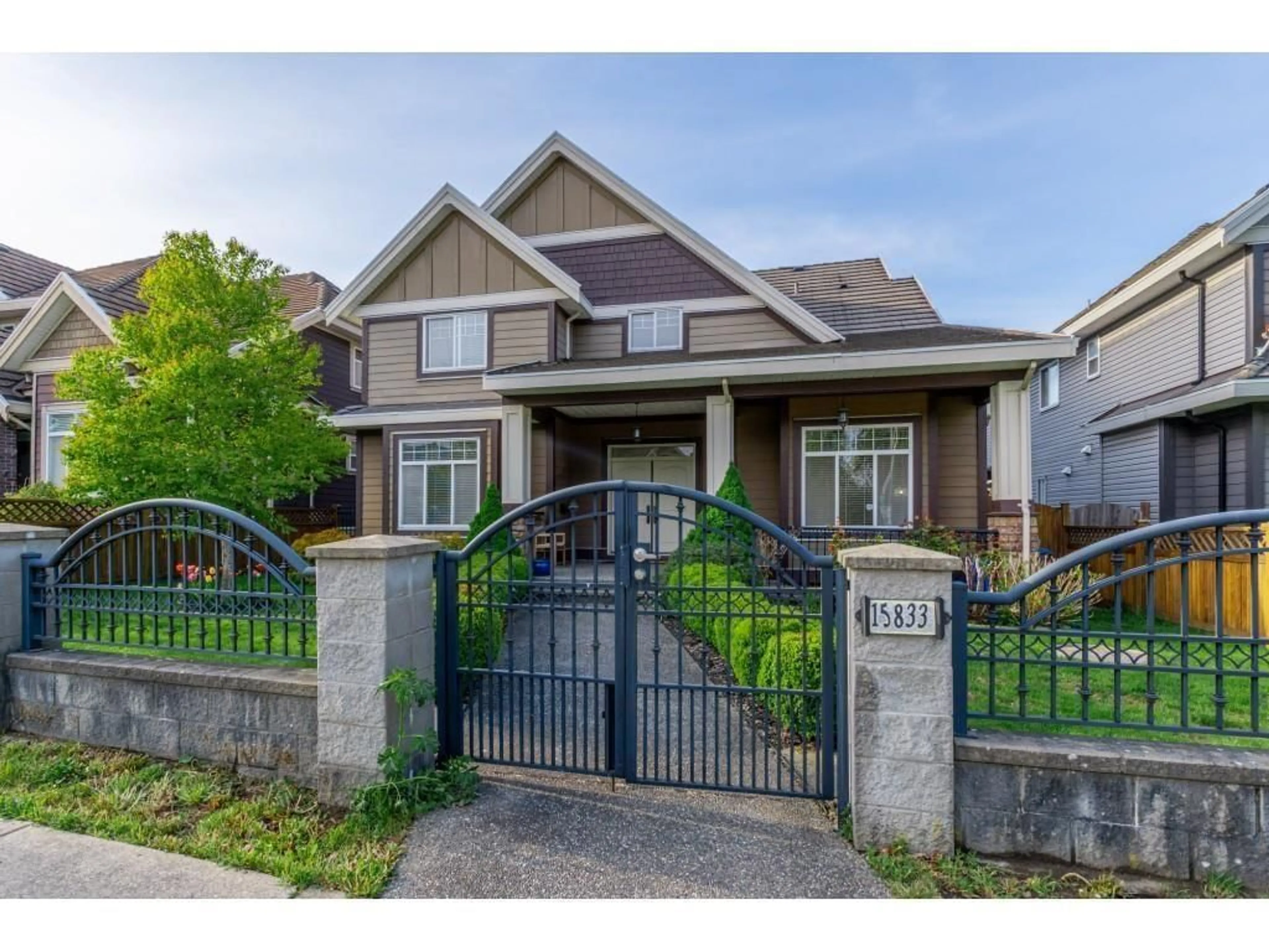 Home with brick exterior material, street for 15833 108, Surrey British Columbia V4N1J8