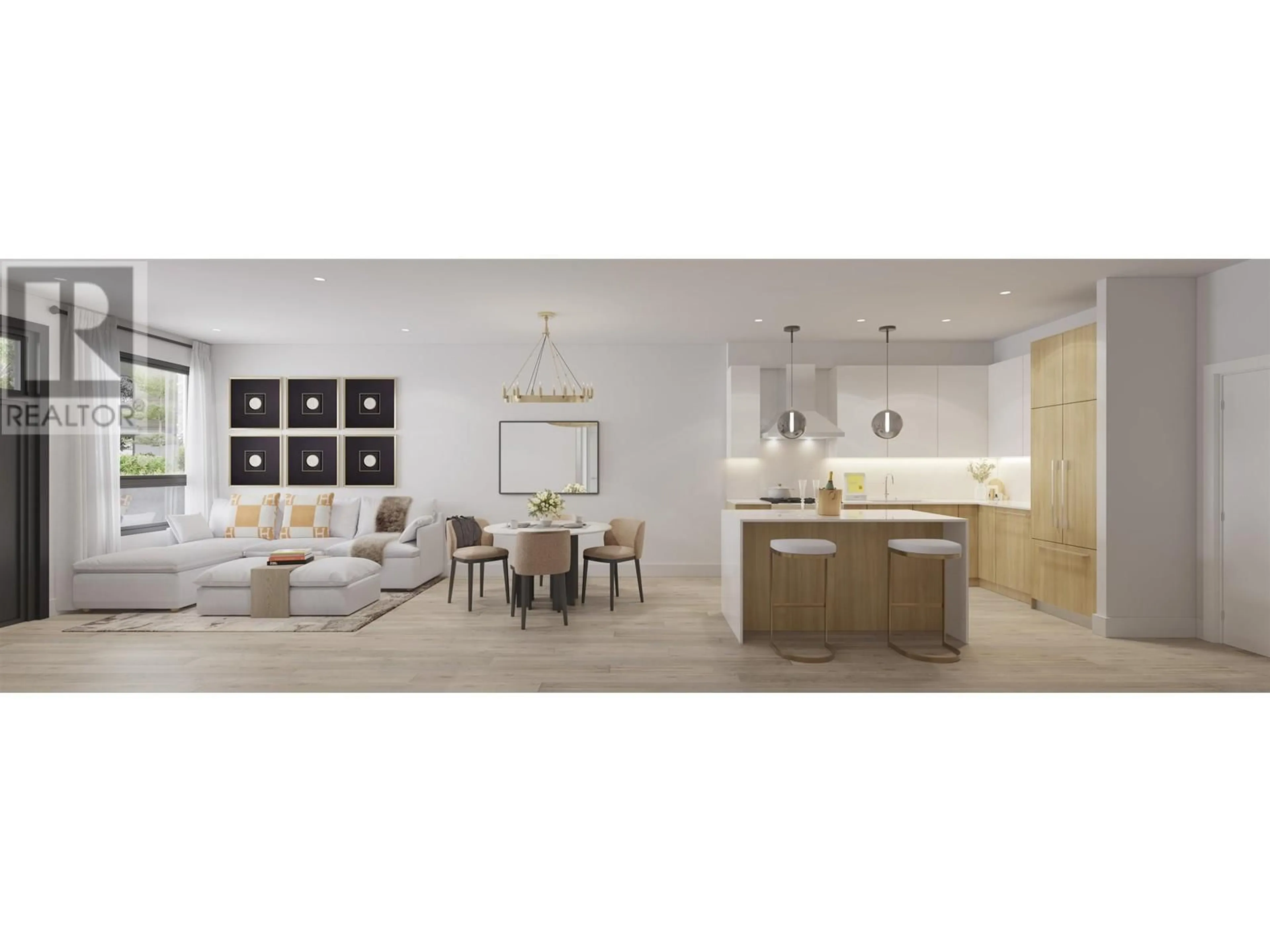 Open concept kitchen, ceramic/tile floor for B2C3 - 3588 WAYBURNE DRIVE, Burnaby British Columbia V0V0V0