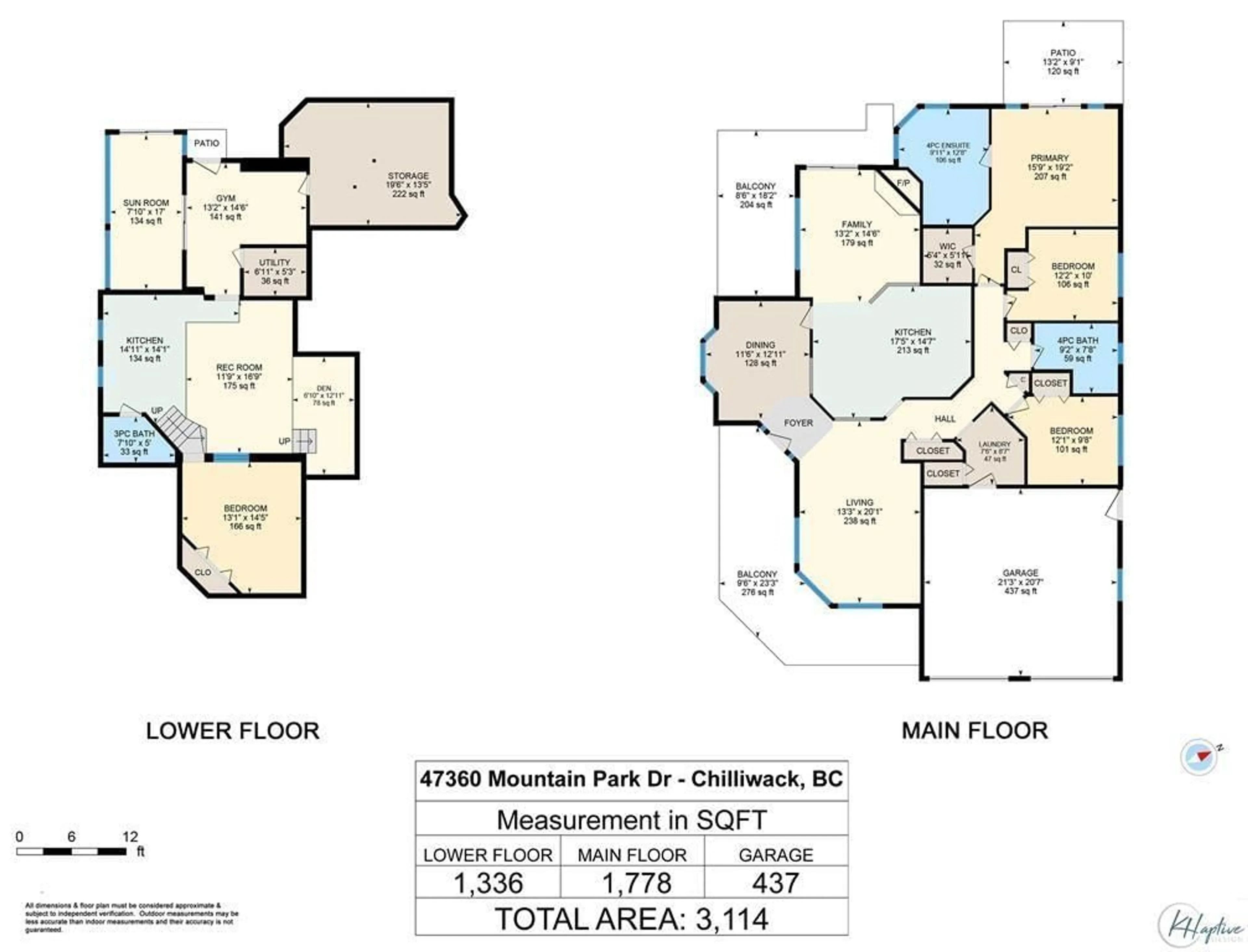 Floor plan for 47360 MOUNTAIN PARK DRIVE, Chilliwack British Columbia V2P7P6