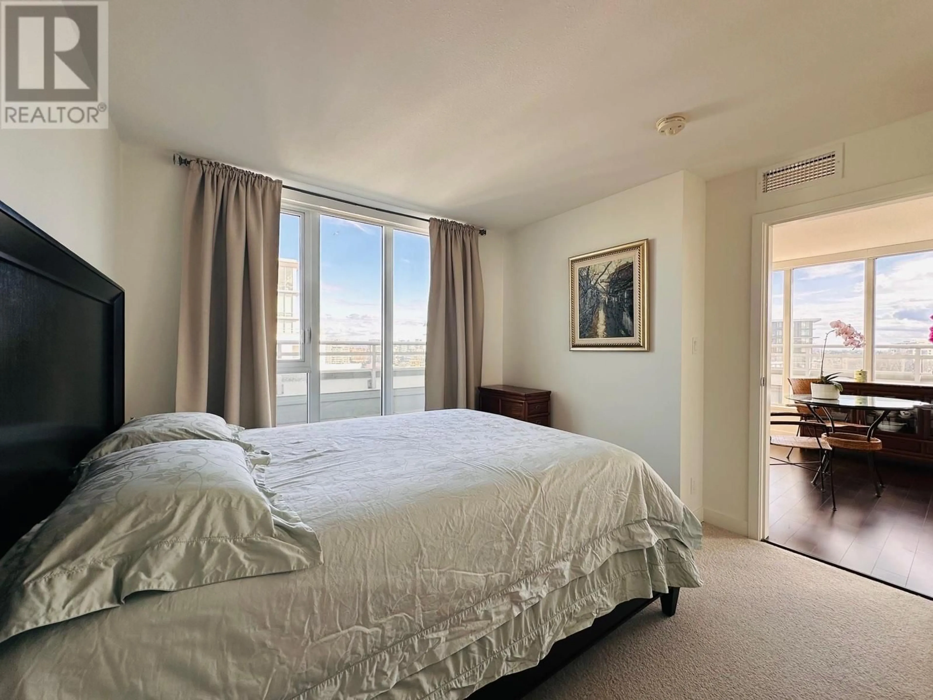 Bedroom with bed, unknown for 1507 - 7333 MURDOCH AVENUE, Richmond British Columbia V6Y0J8