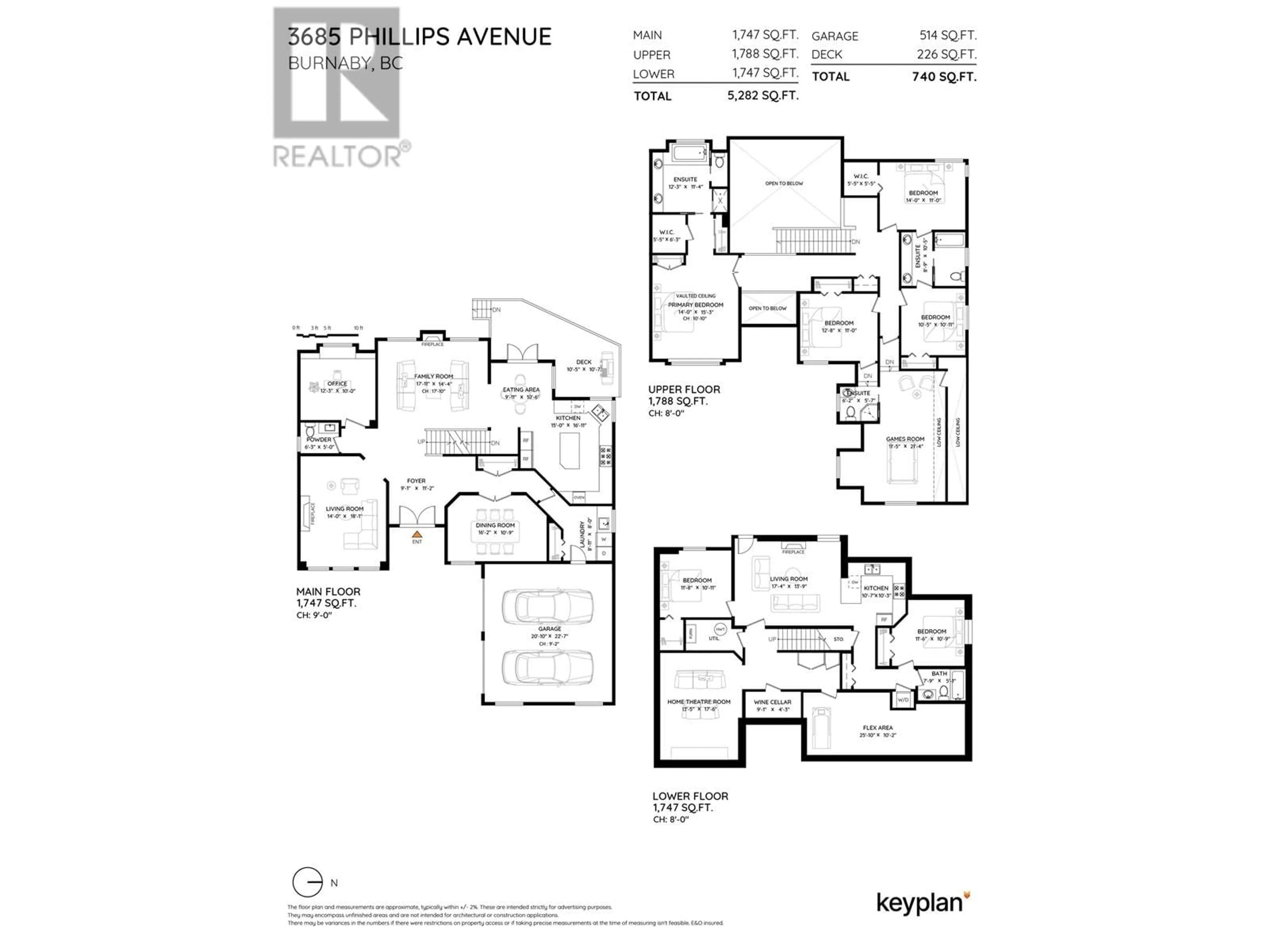Floor plan for 3685 PHILLIPS AVENUE, Burnaby British Columbia V5A2W8