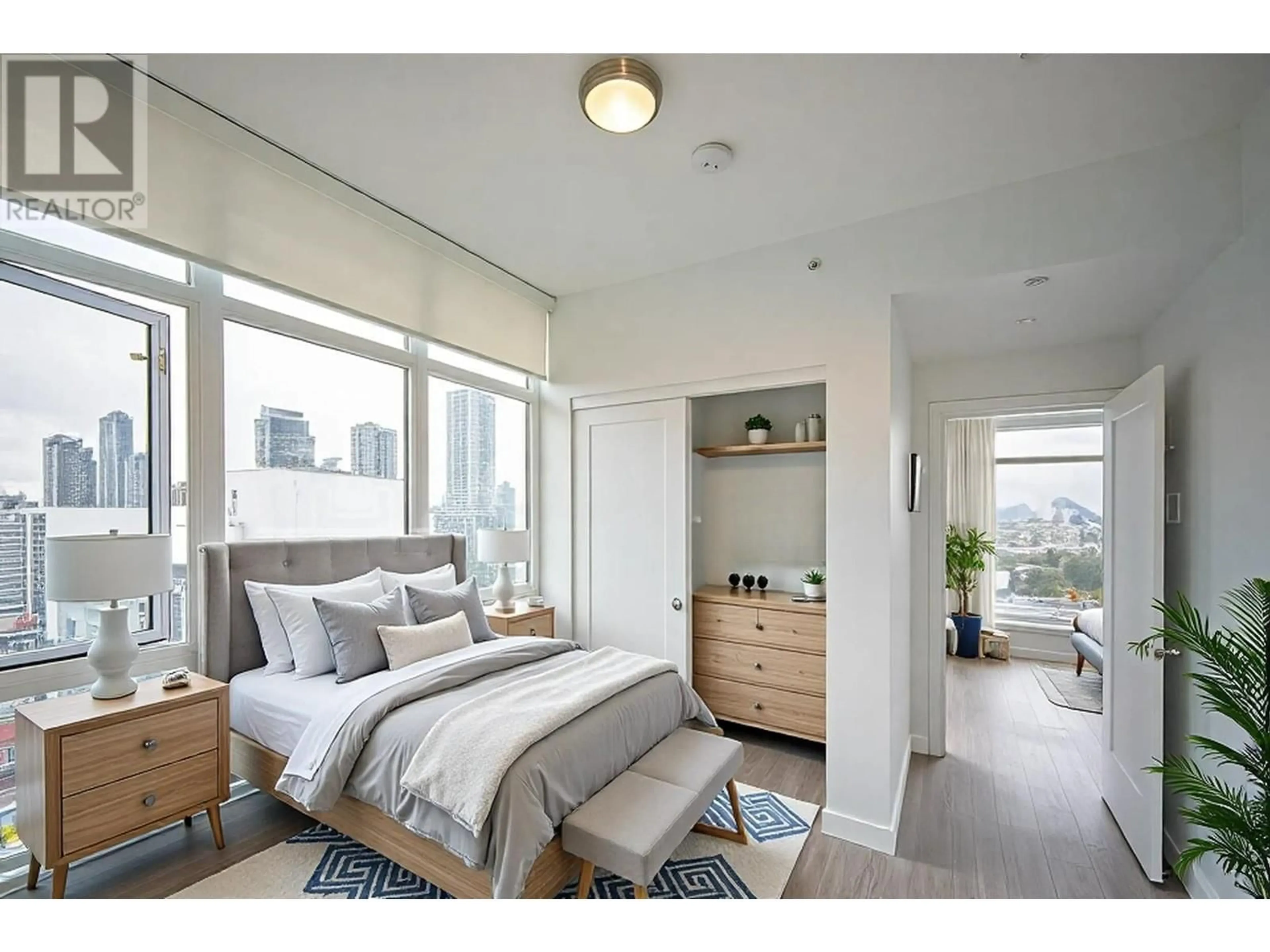 Bedroom with bed, unknown for 2707 - 2311 BETA AVENUE, Burnaby British Columbia V5C0M1