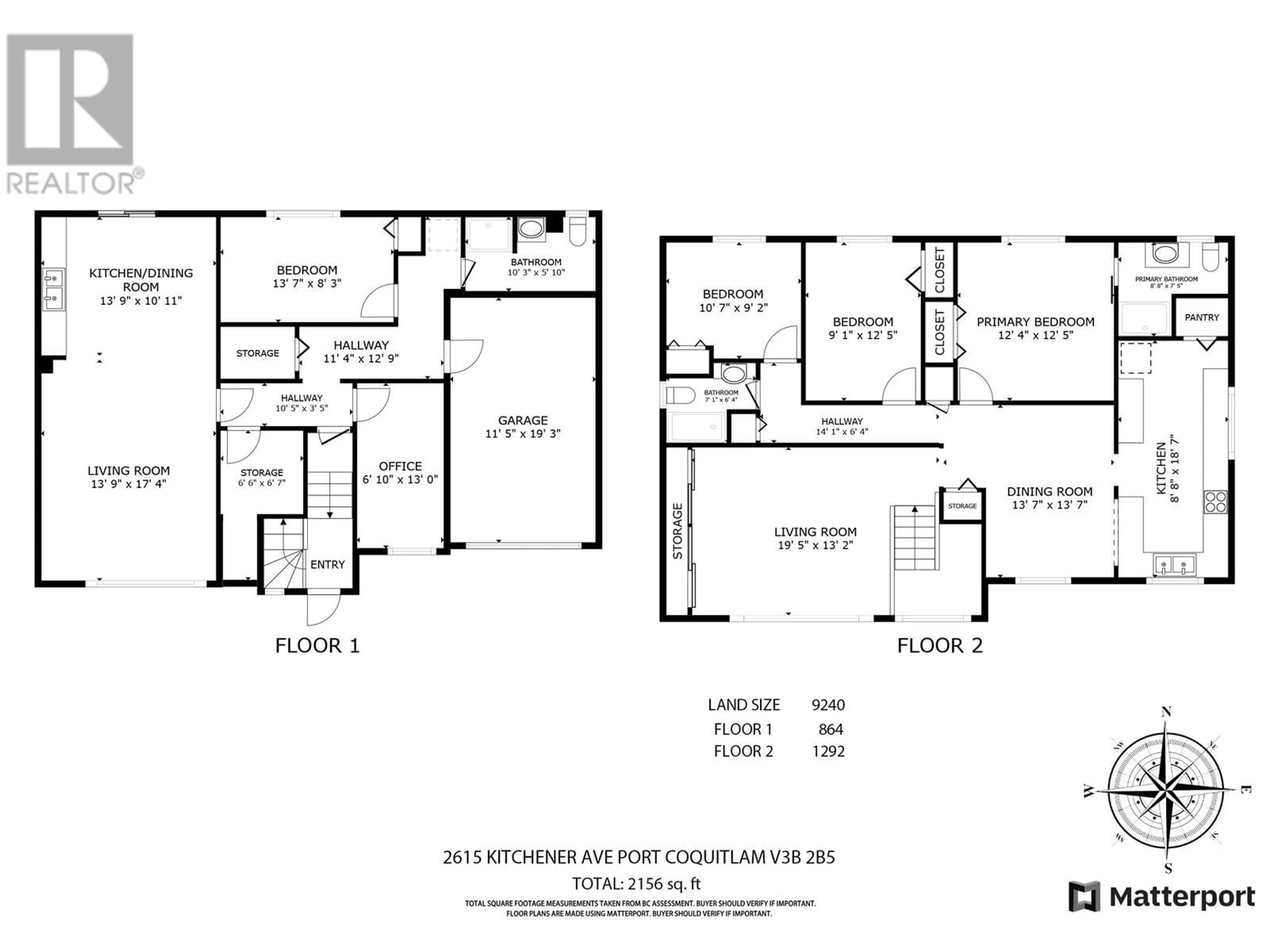 Floor plan for 2615 KITCHENER AVENUE, Port Coquitlam British Columbia V3B2B5