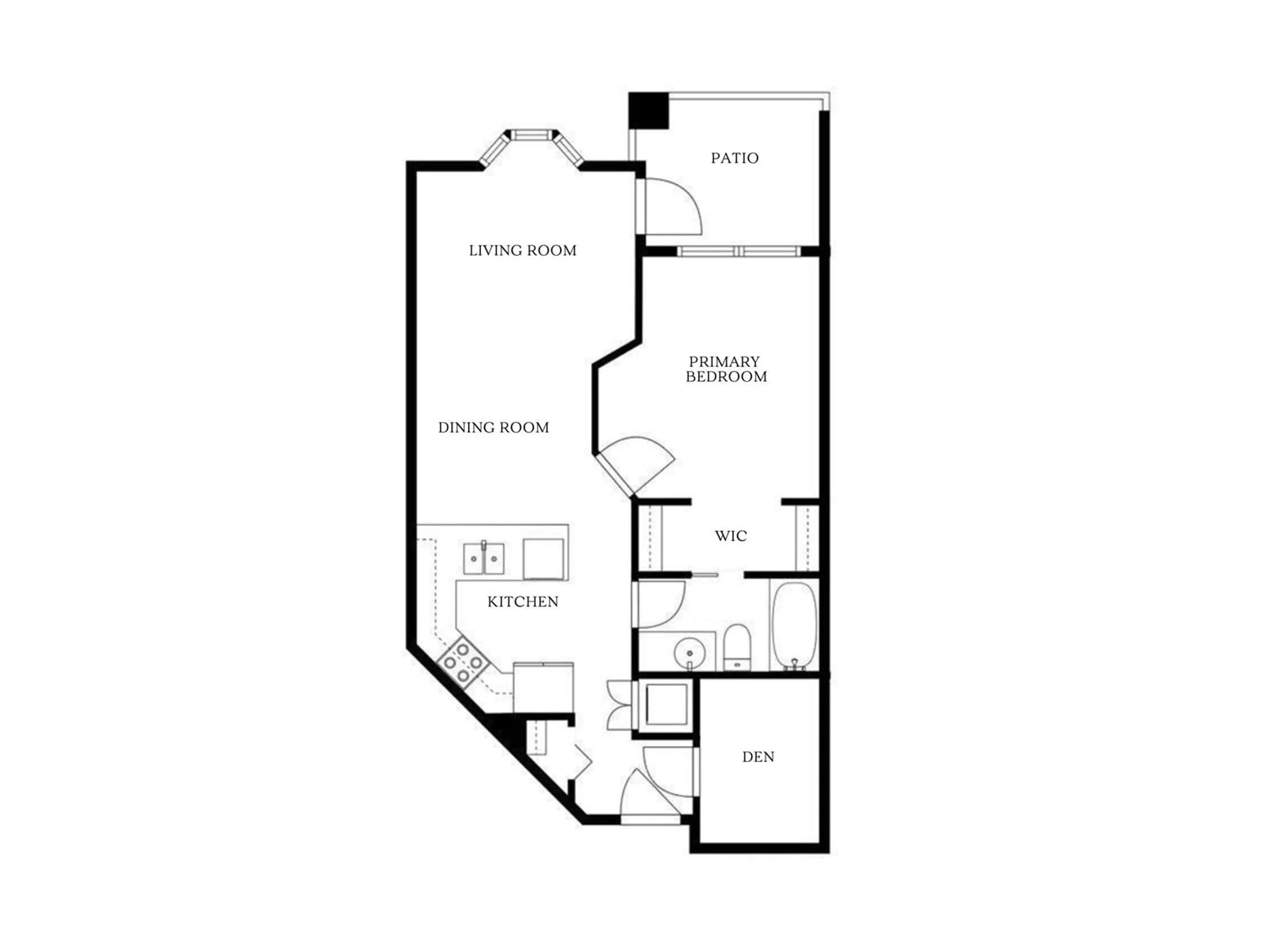 Floor plan for 110 19730 56 AVENUE, Langley British Columbia V3A3X6
