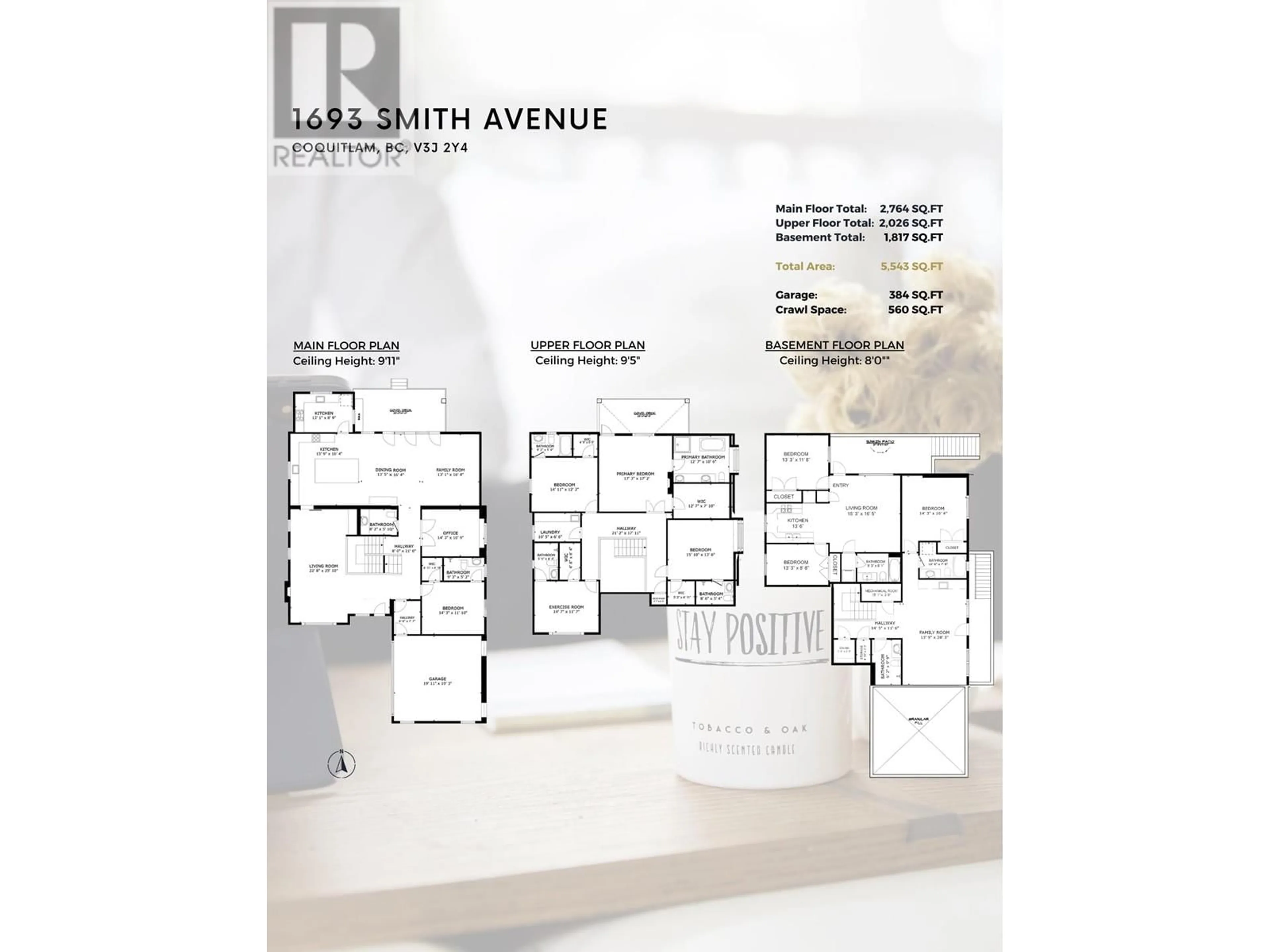 Floor plan for 1693 SMITH AVENUE, Coquitlam British Columbia V3J2Y4