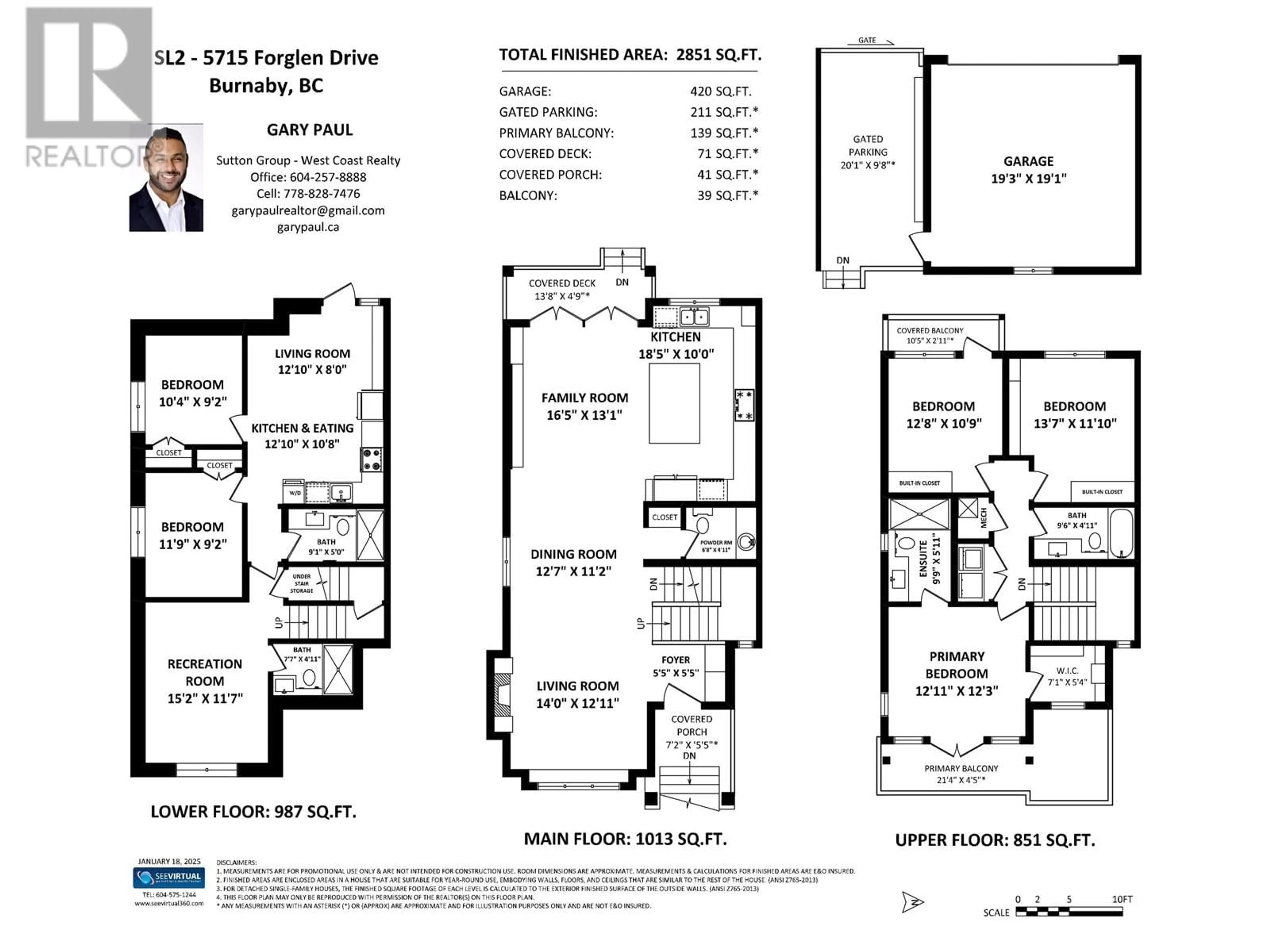 Floor plan for 5717 FORGLEN DRIVE, Burnaby British Columbia V5H3K9