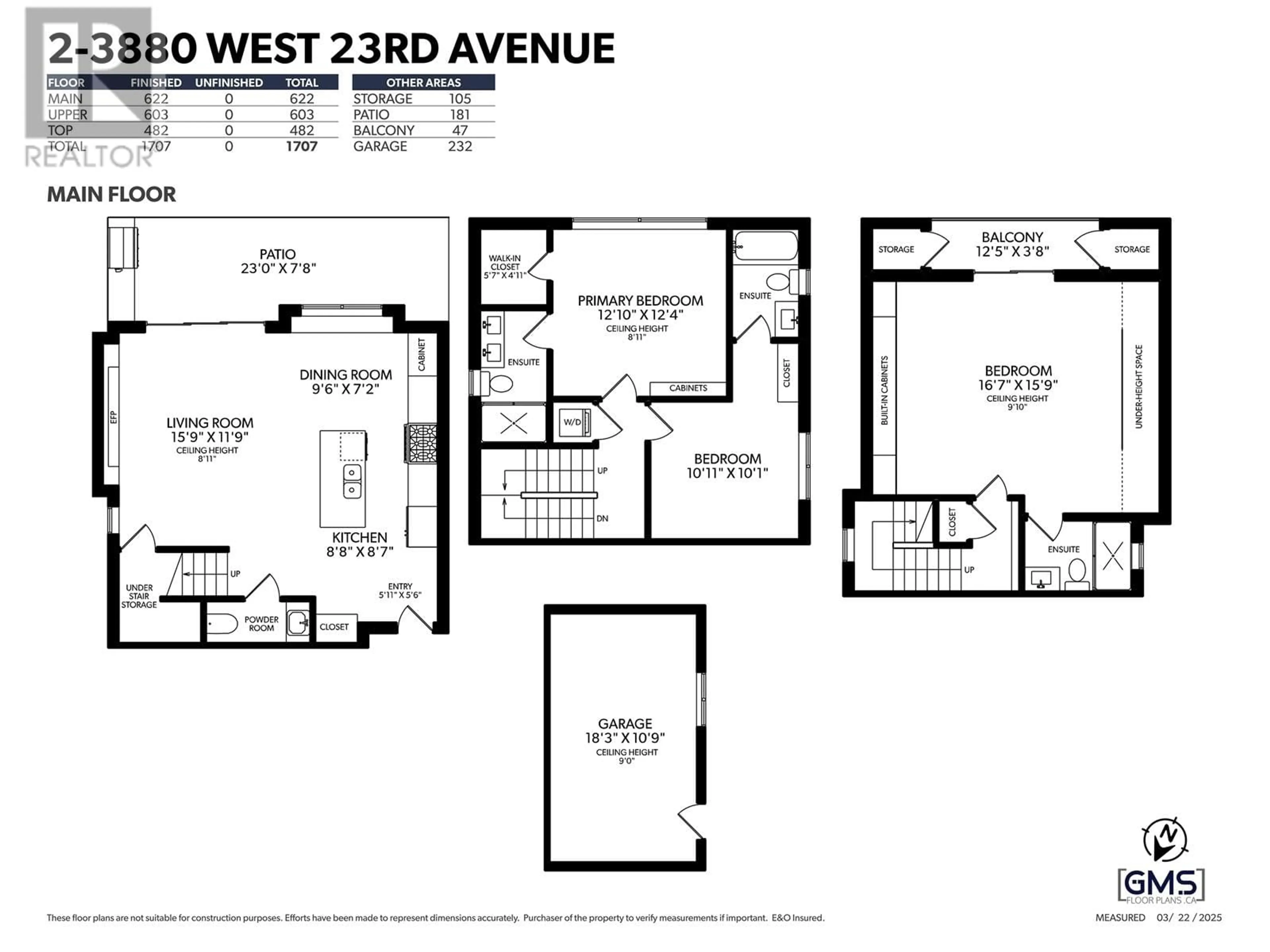 Floor plan for 2 - 3880 23RD AVENUE, Vancouver British Columbia V6S1K9